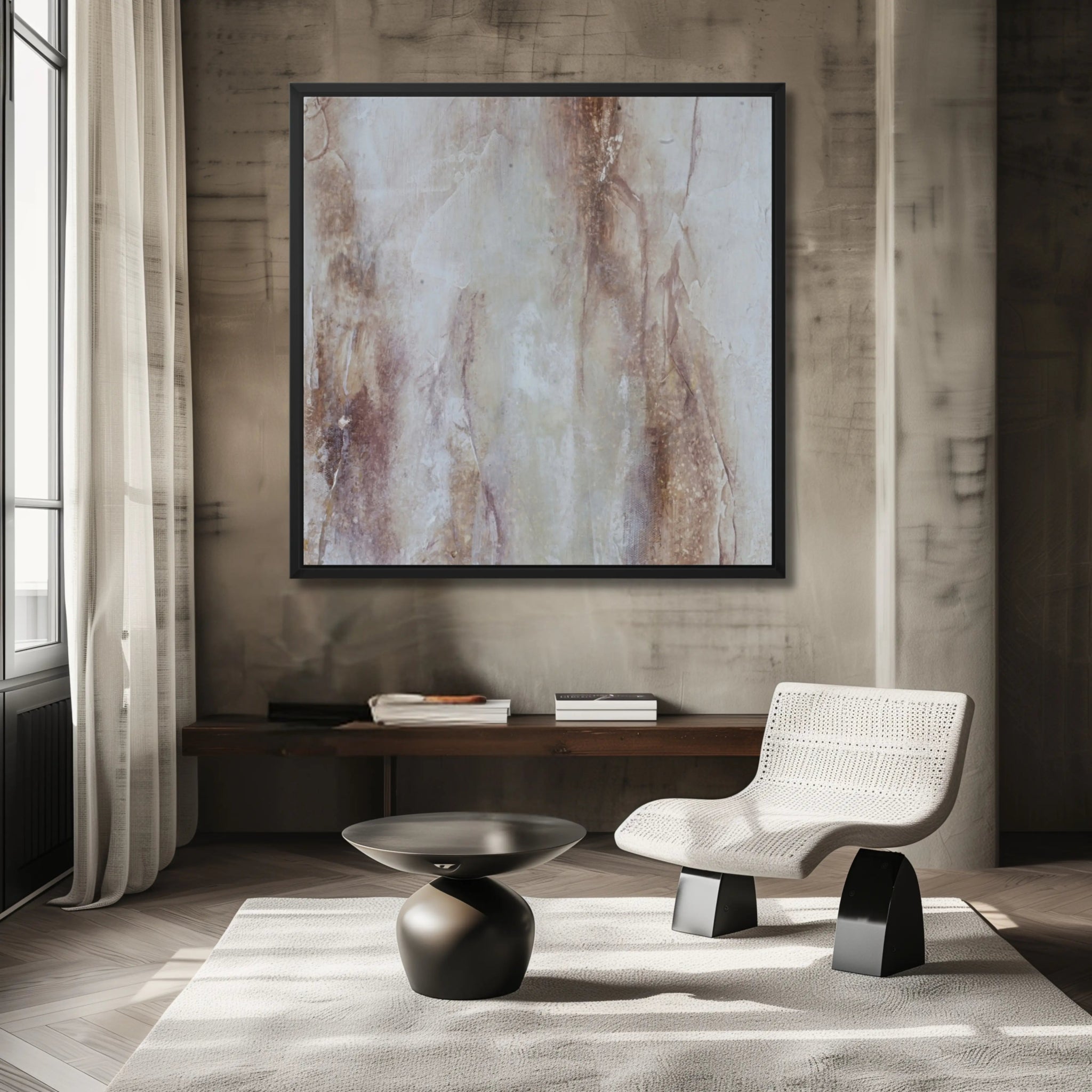 Minimalistic Obsession | Luxury Wall Décor for Neutral Living Room - Anez Ka Arts Luxury Wall Art