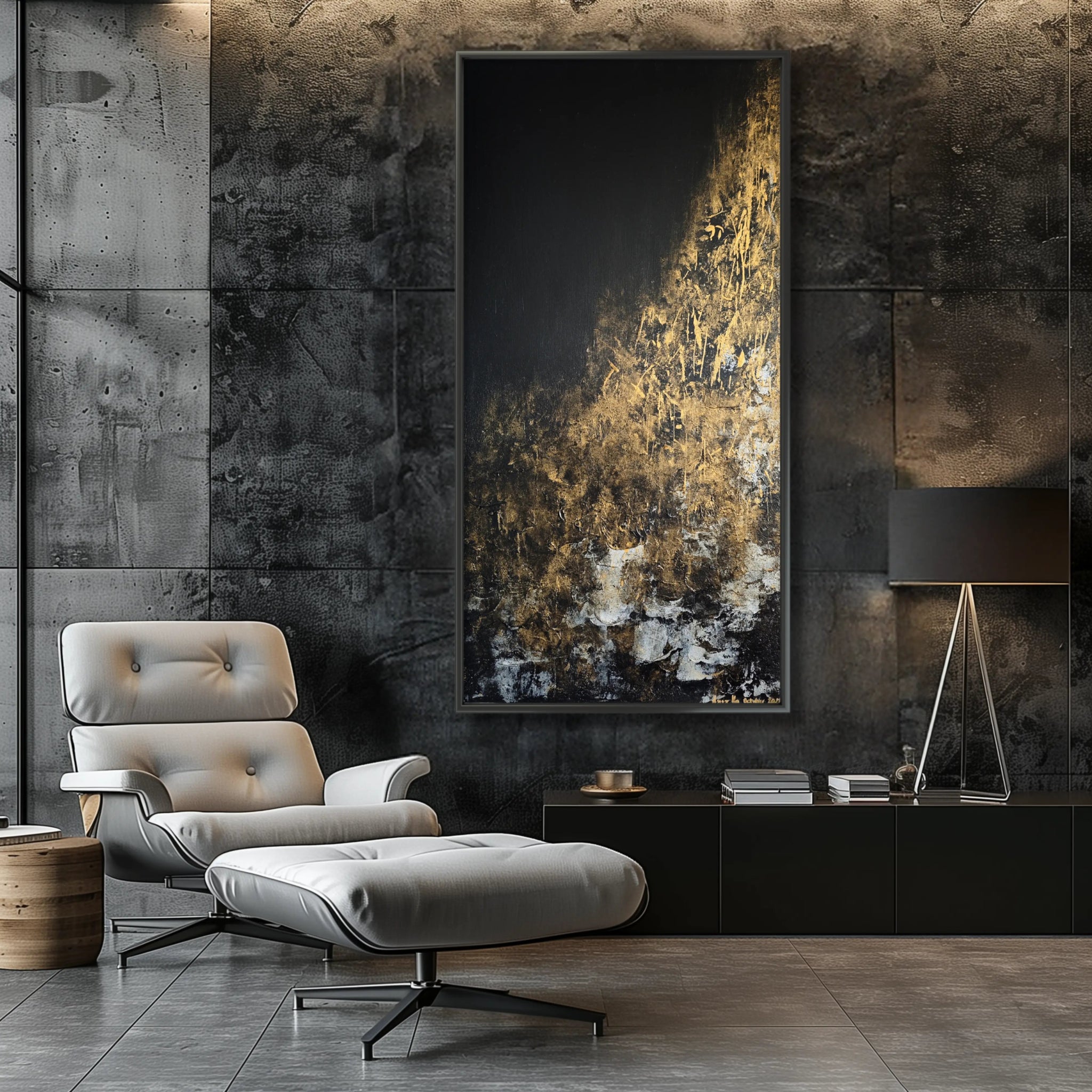 Noir Elegance | Large Framed Wall Art for Living room - Anez Ka Arts Luxury Wall Art