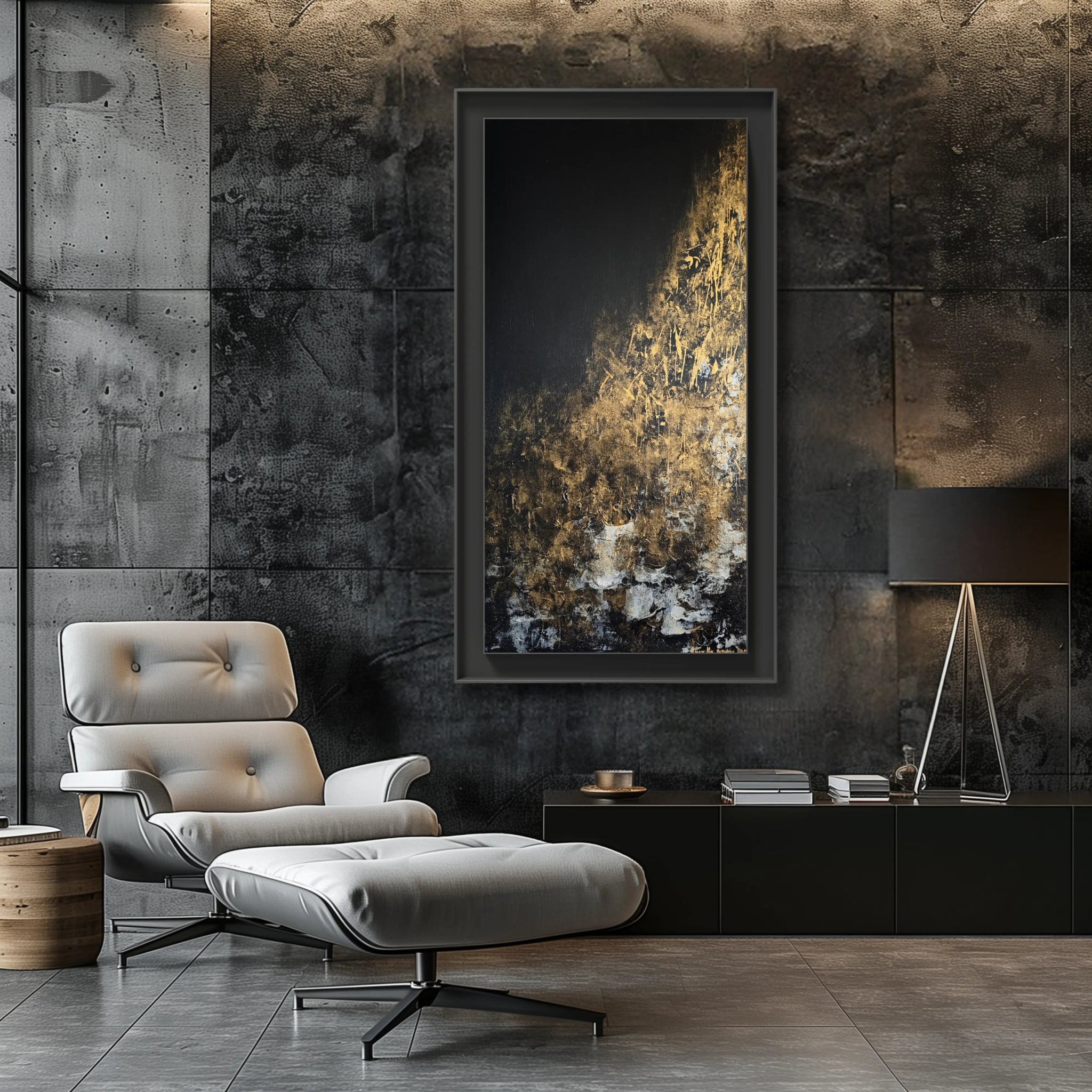 Noir Elegance | Large Framed Wall Art for Living room - Anez Ka Arts Luxury Wall Art