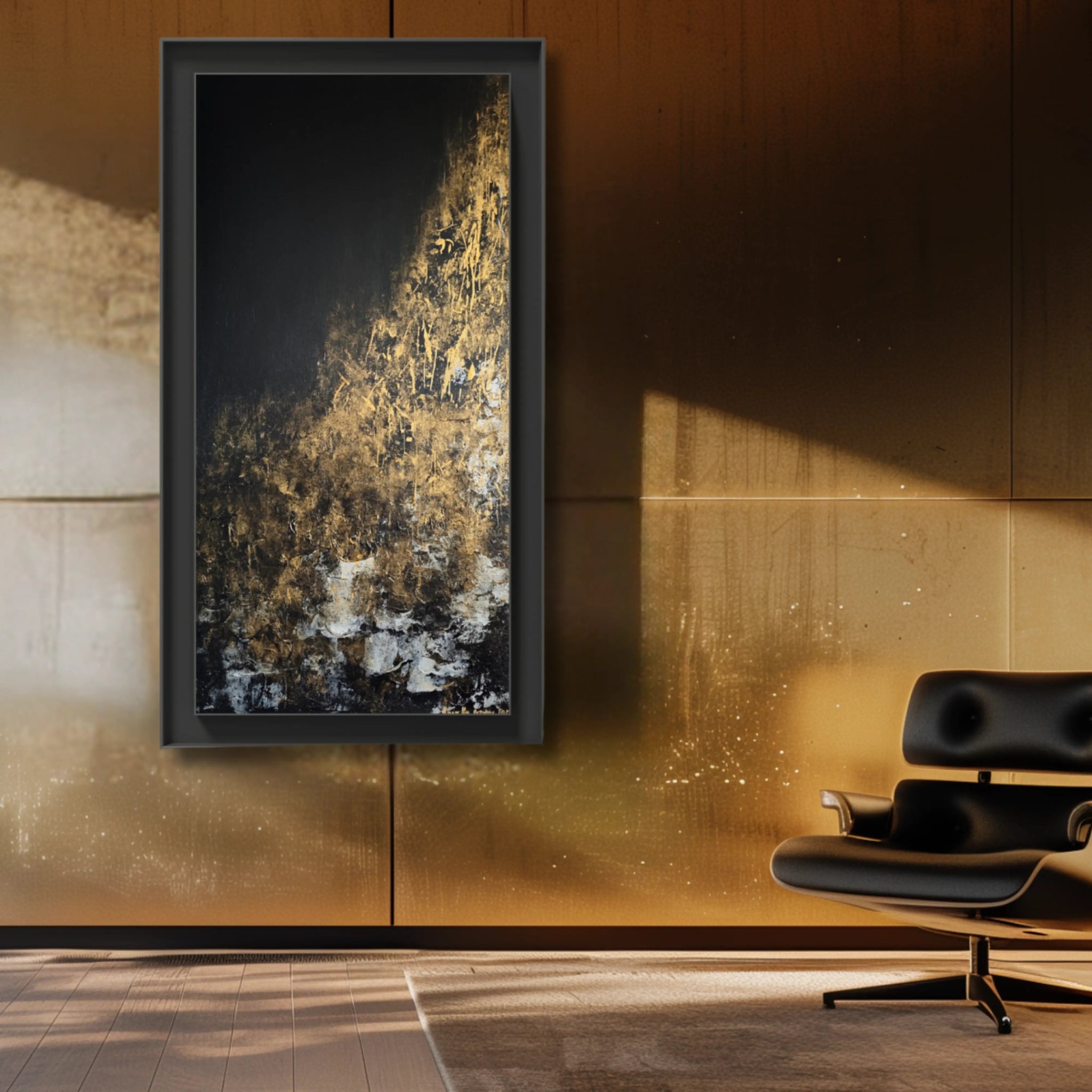 Noir Elegance | Large Framed Wall Art for Living room - Anez Ka Arts Luxury Wall Art