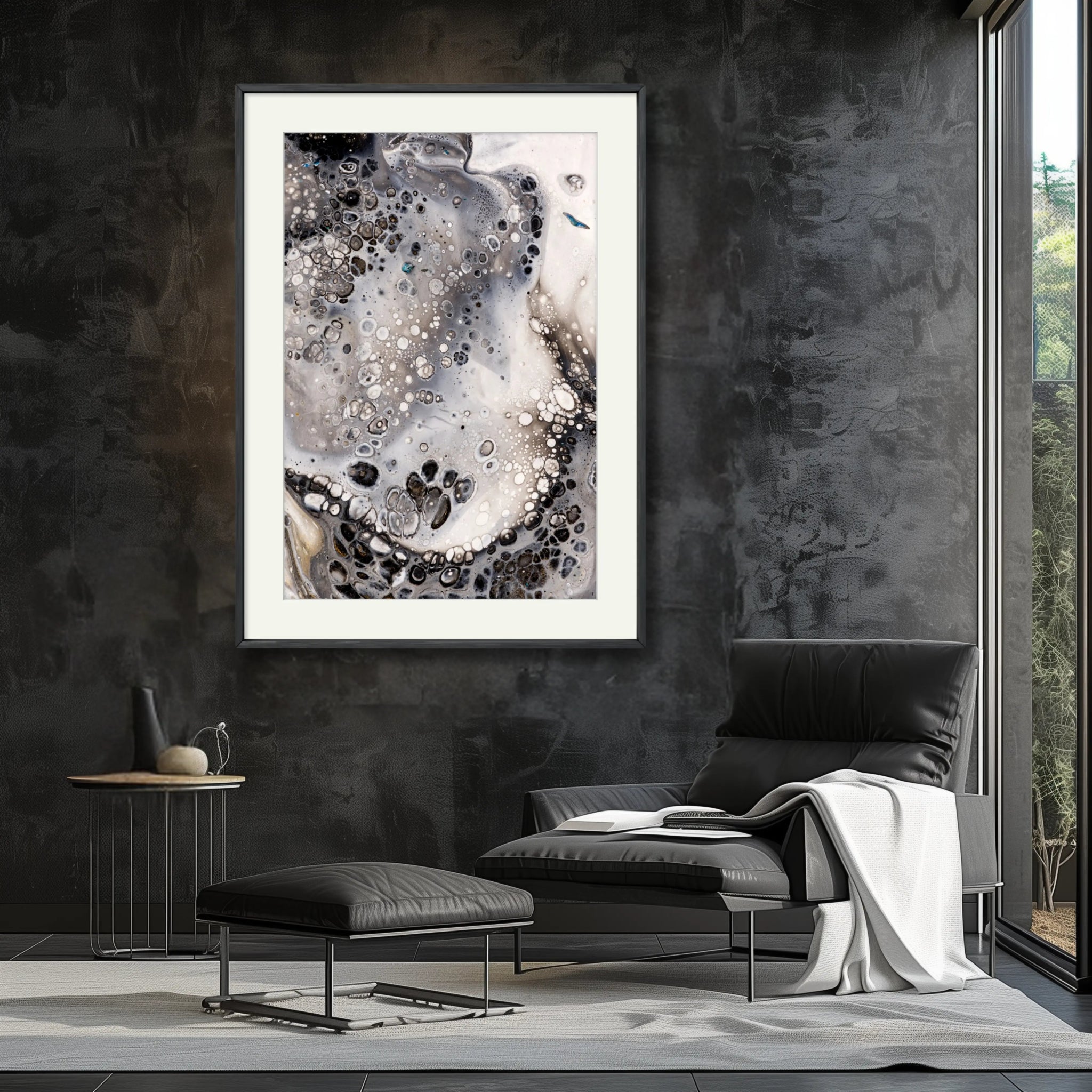 Pure Simplicity | Black and White Wall Art Print - Anez Ka Arts Luxury Wall Art