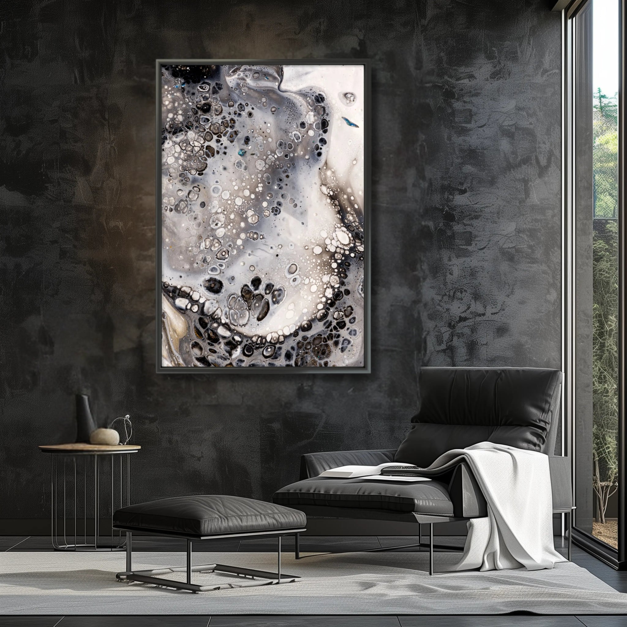 Pure Simplicity | Black and White Wall Art Print - Anez Ka Arts Luxury Wall Art