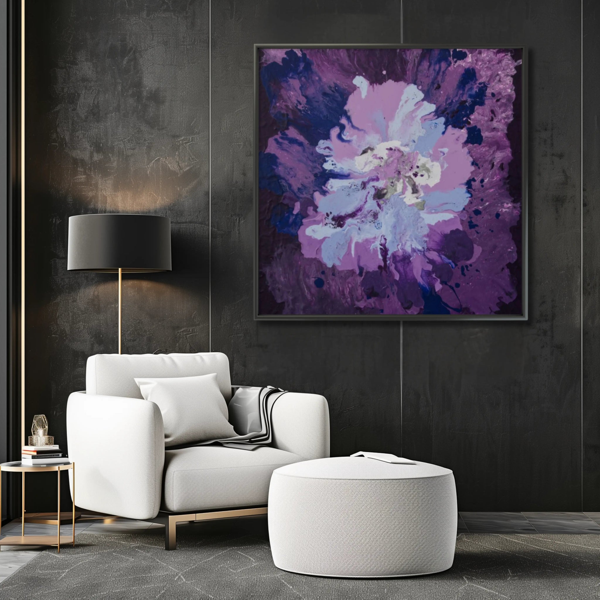 Purple Passion | Exclusive Framed Fine Art Print - Anez Ka Arts Luxury Wall Art