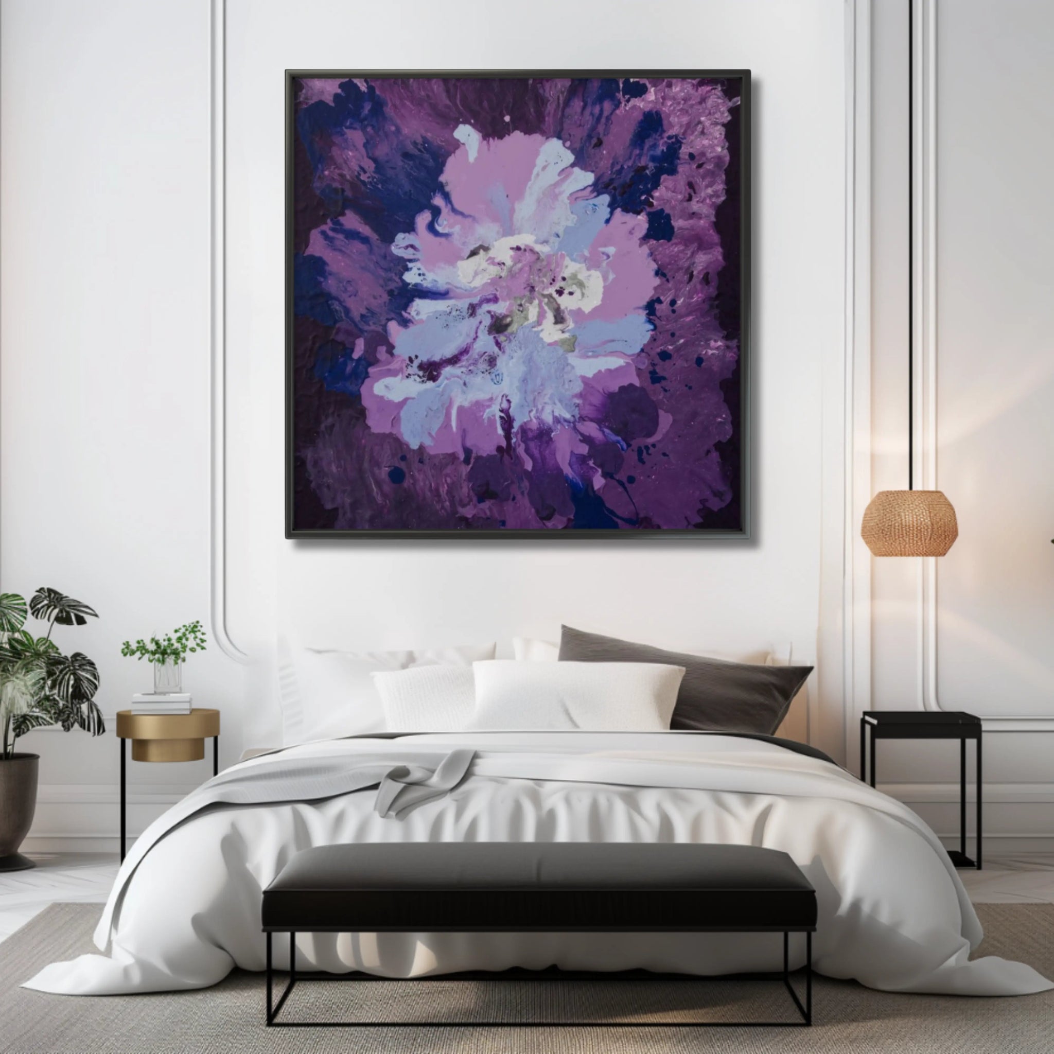 Purple Passion | Exclusive Framed Fine Art Print - Anez Ka Arts Luxury Wall Art