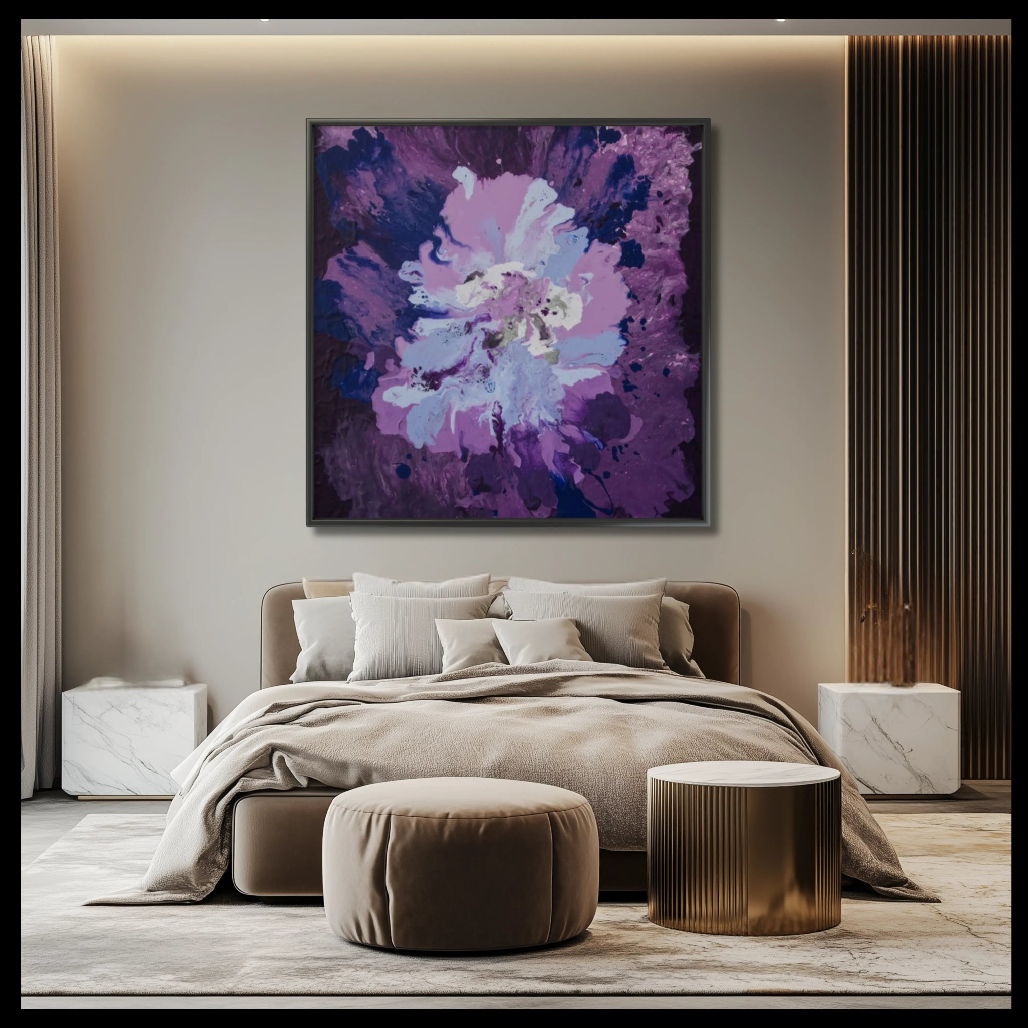 Purple Passion | Exclusive Framed Fine Art Print - Anez Ka Arts Luxury Wall Art