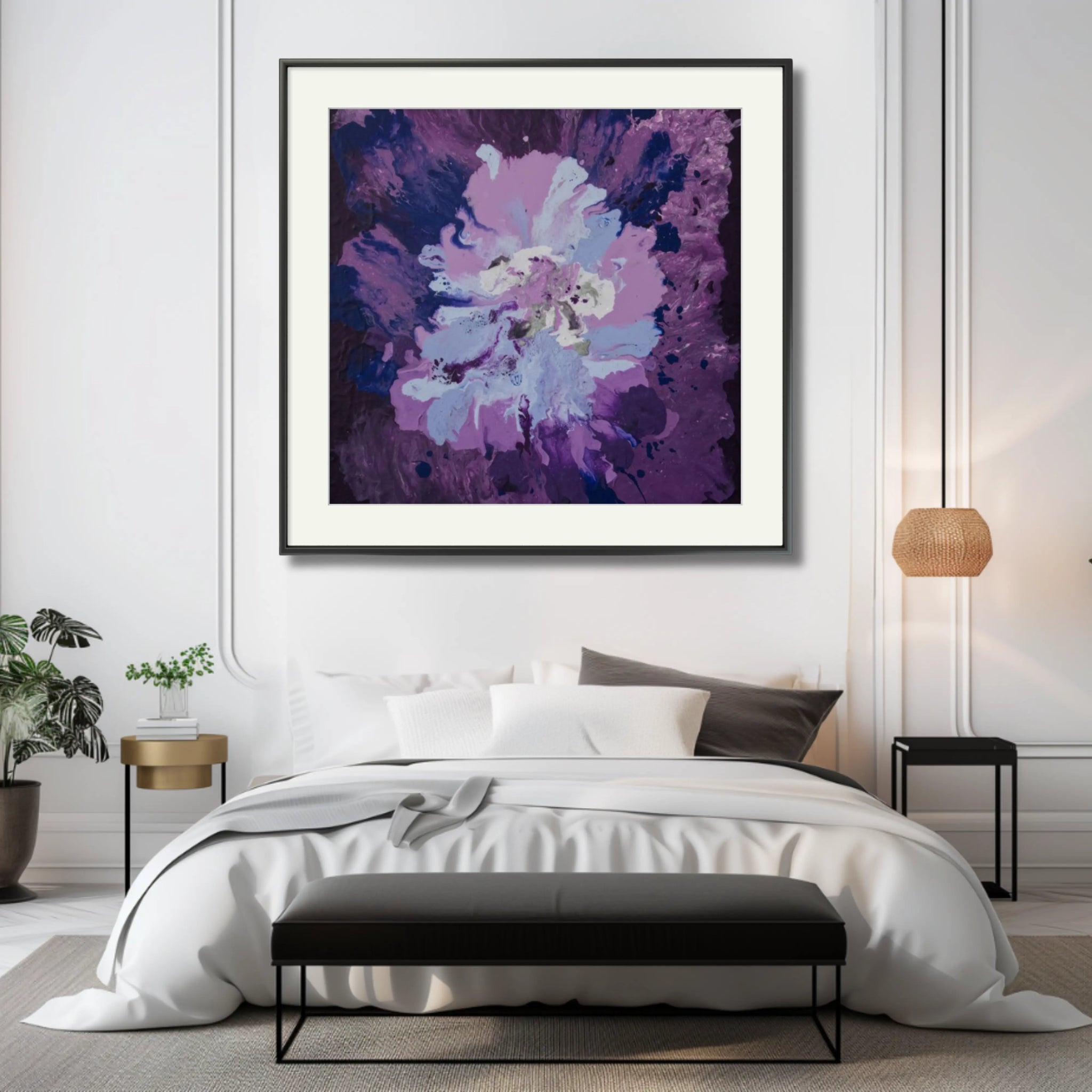 Purple Passion | Exclusive Framed Fine Art Print - Anez Ka Arts Luxury Wall Art