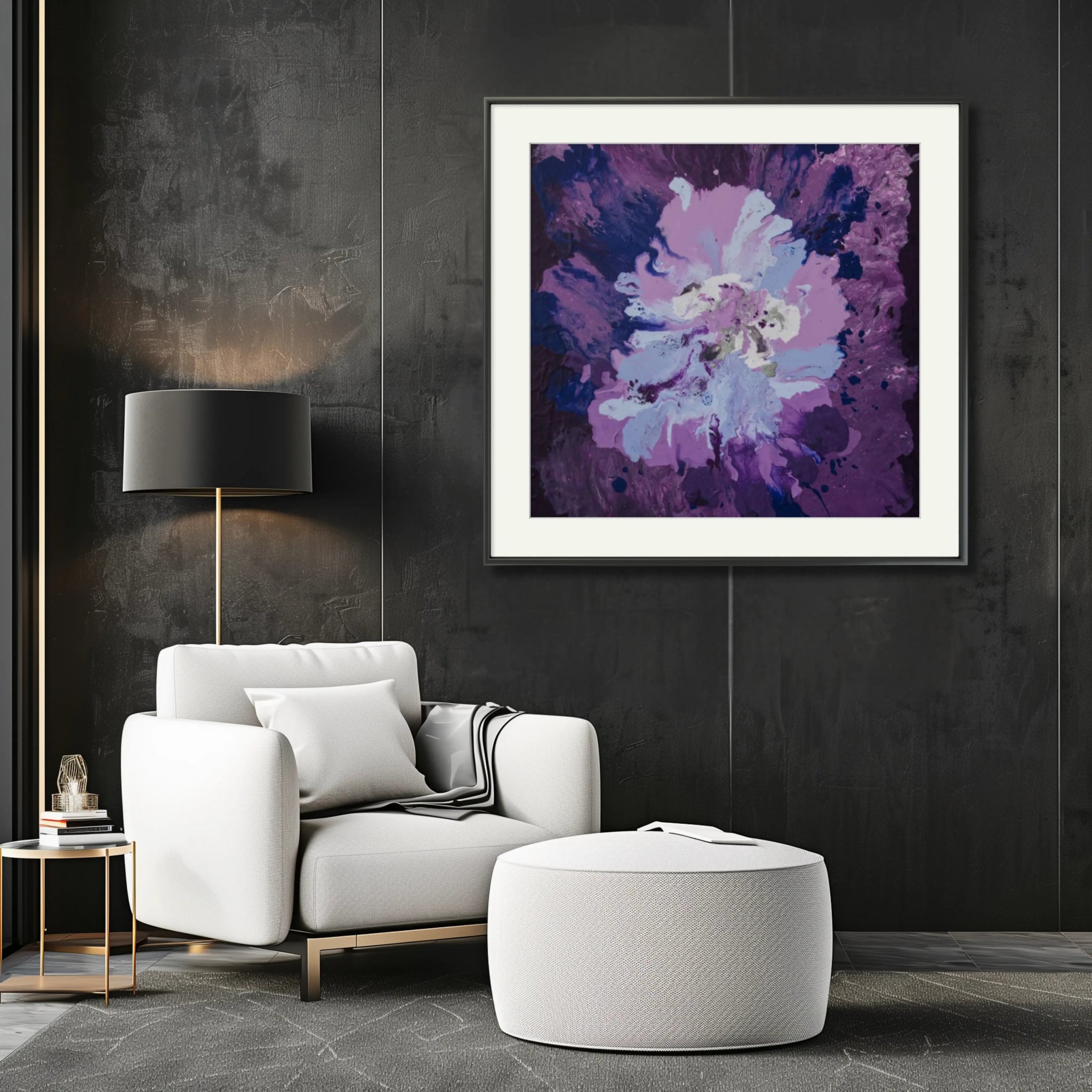 Purple Passion | Exclusive Framed Fine Art Print - Anez Ka Arts Luxury Wall Art