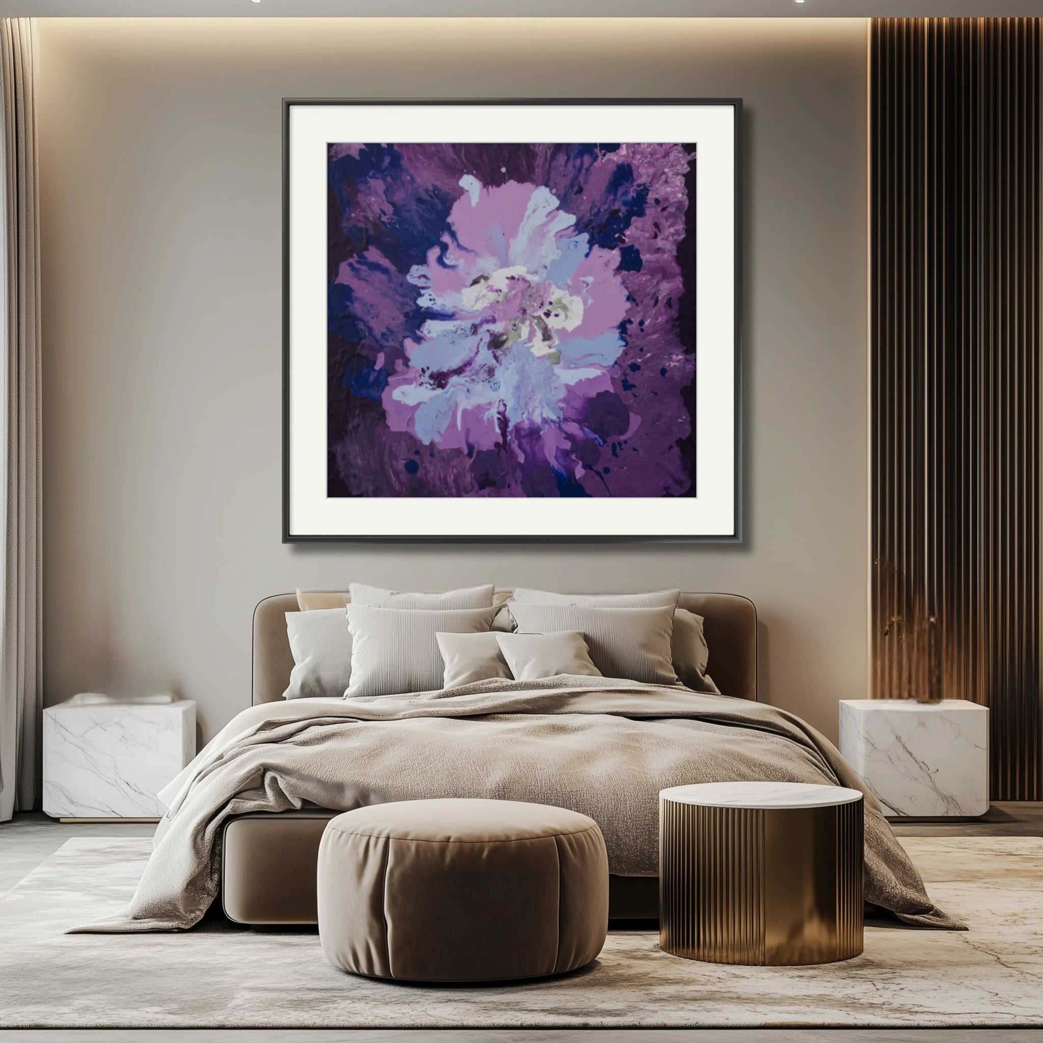 Purple Passion | Exclusive Framed Fine Art Print - Anez Ka Arts Luxury Wall Art