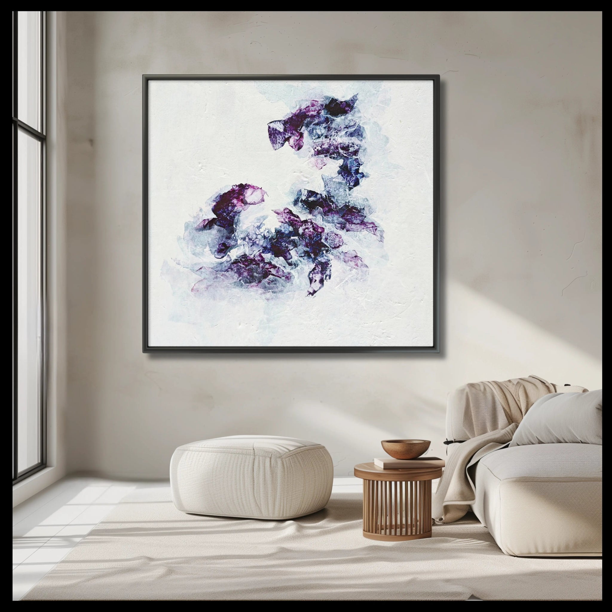 Purple Sapphire | Exclusive Framed Fine Art Print - Anez Ka Arts Luxury Wall Art