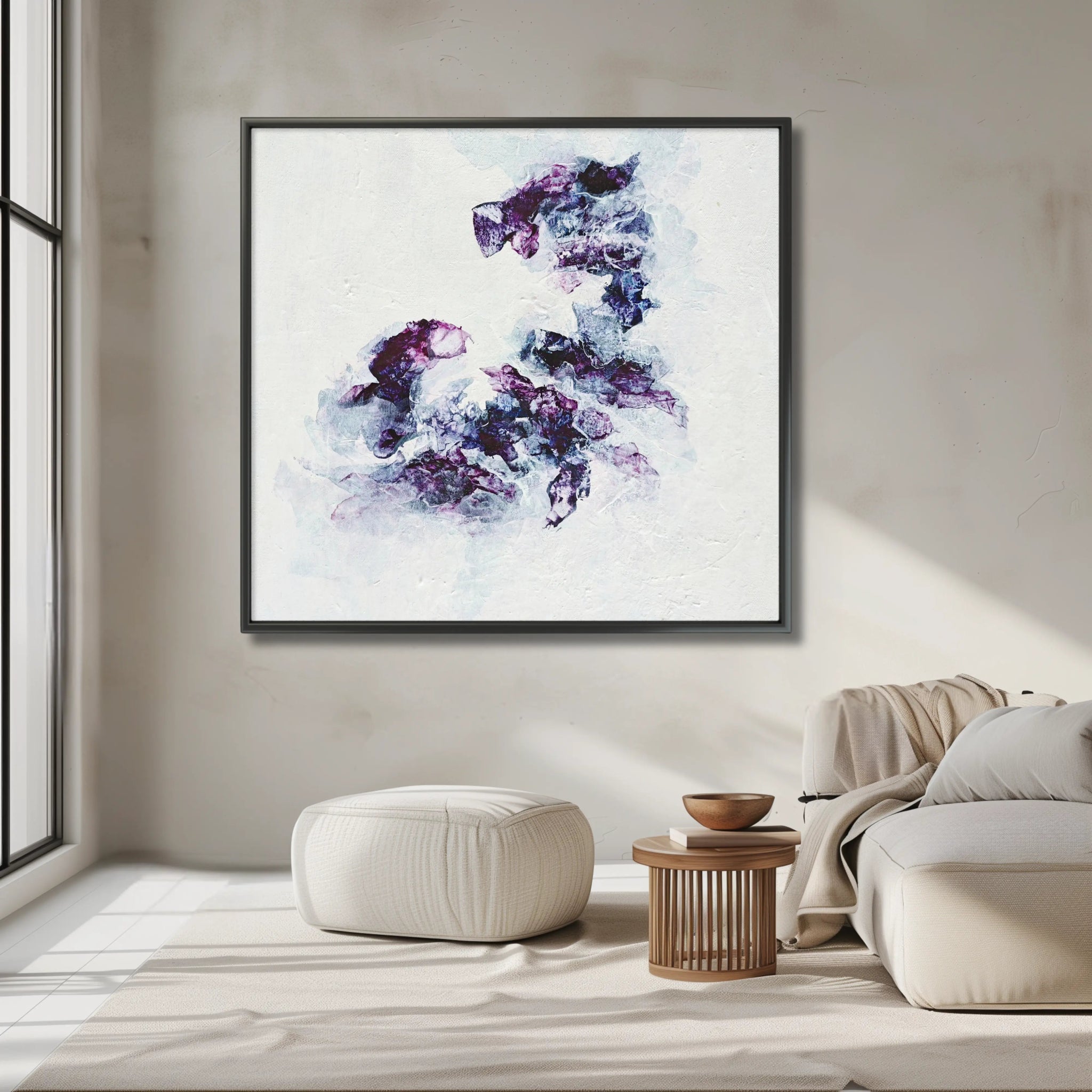 Purple Sapphire | Exclusive Framed Fine Art Print - Anez Ka Arts Luxury Wall Art