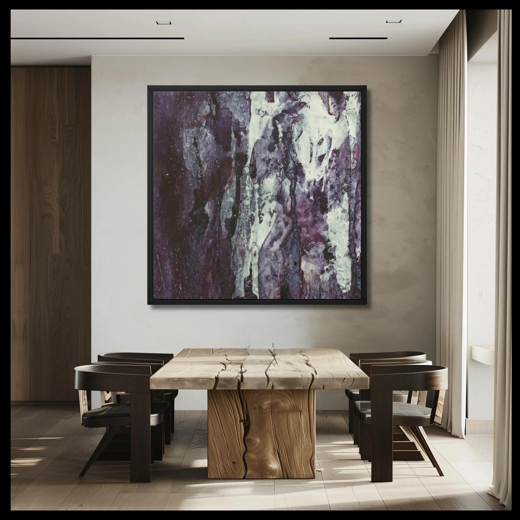 Purpurea Luxuria | Exclusive Canvas Wall Art in Purple - Anez Ka Arts Luxury Wall Art