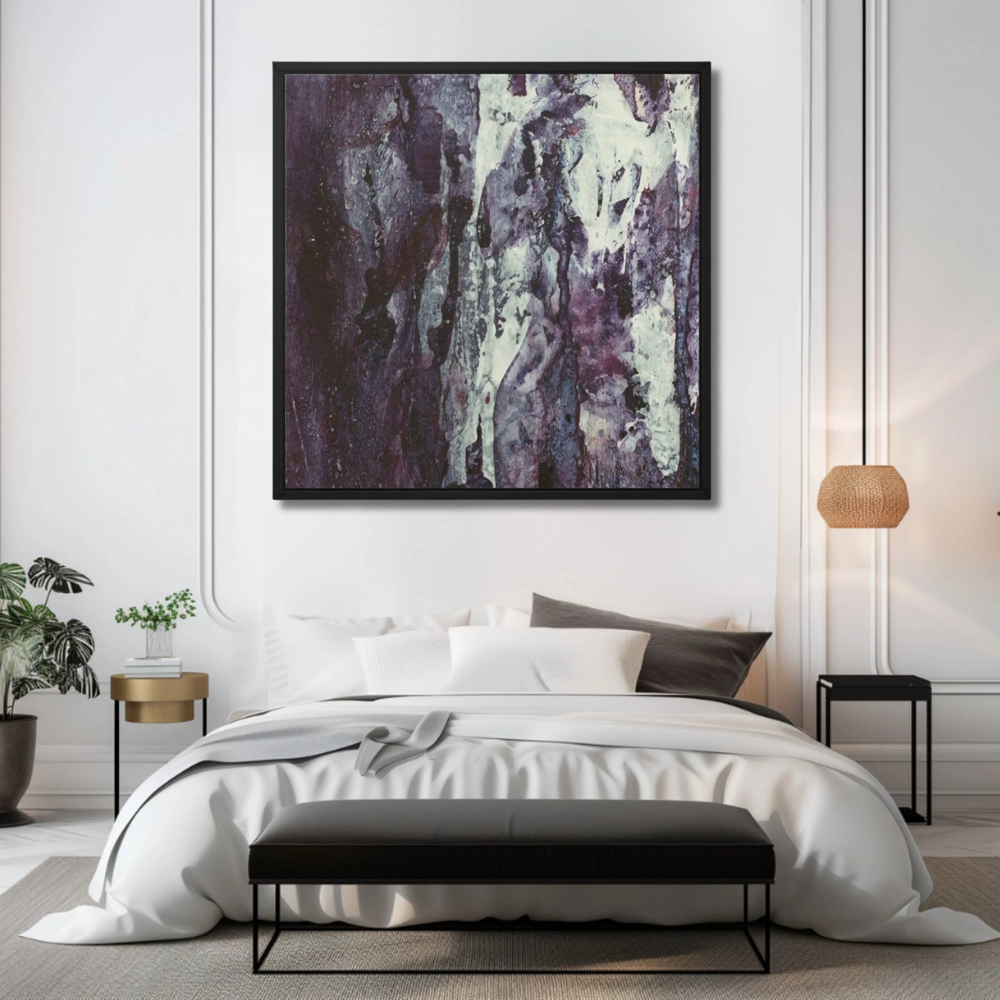 Purpurea Luxuria | Exclusive Canvas Wall Art in Purple - Anez Ka Arts Luxury Wall Art