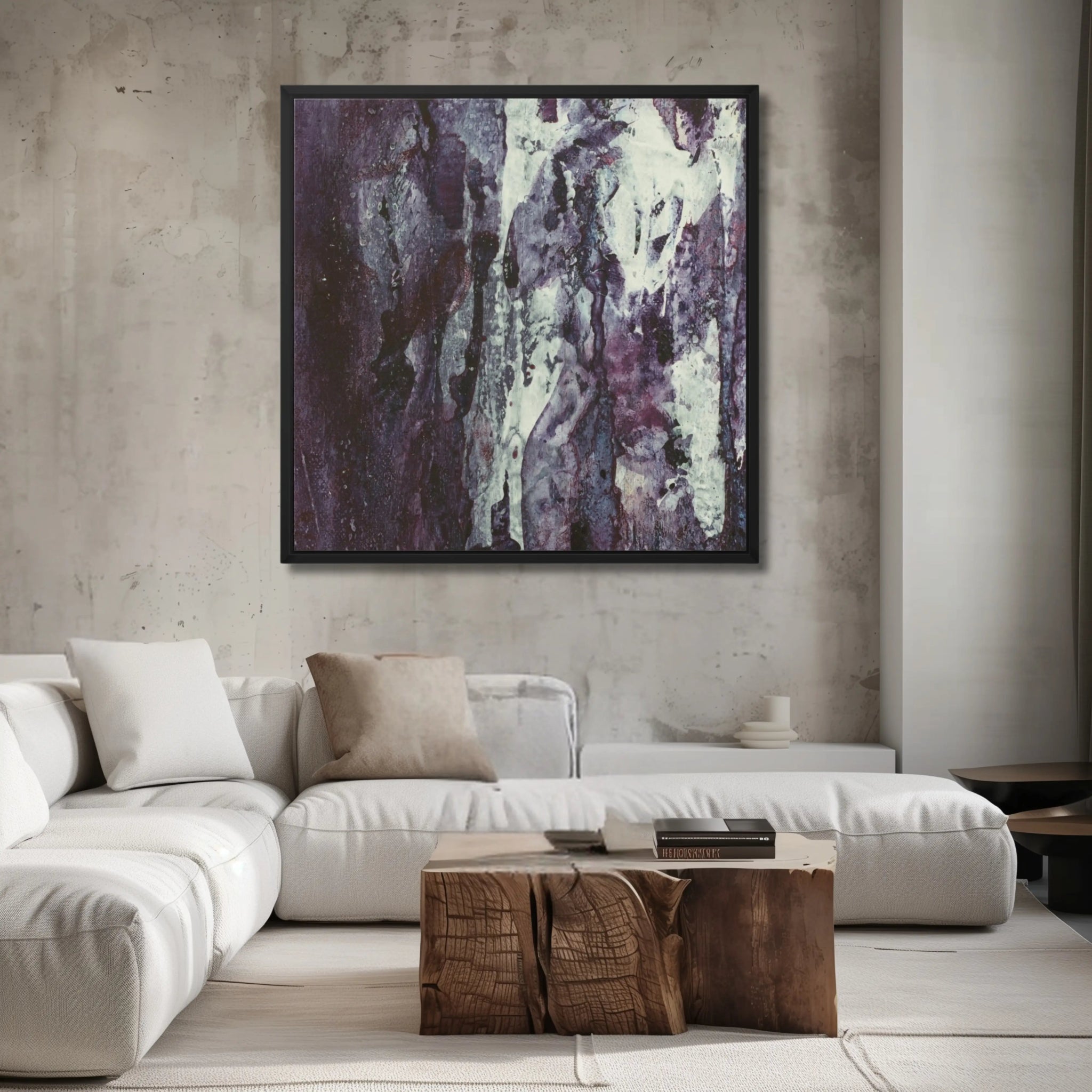 Purpurea Luxuria | Exclusive Canvas Wall Art in Purple - Anez Ka Arts Luxury Wall Art