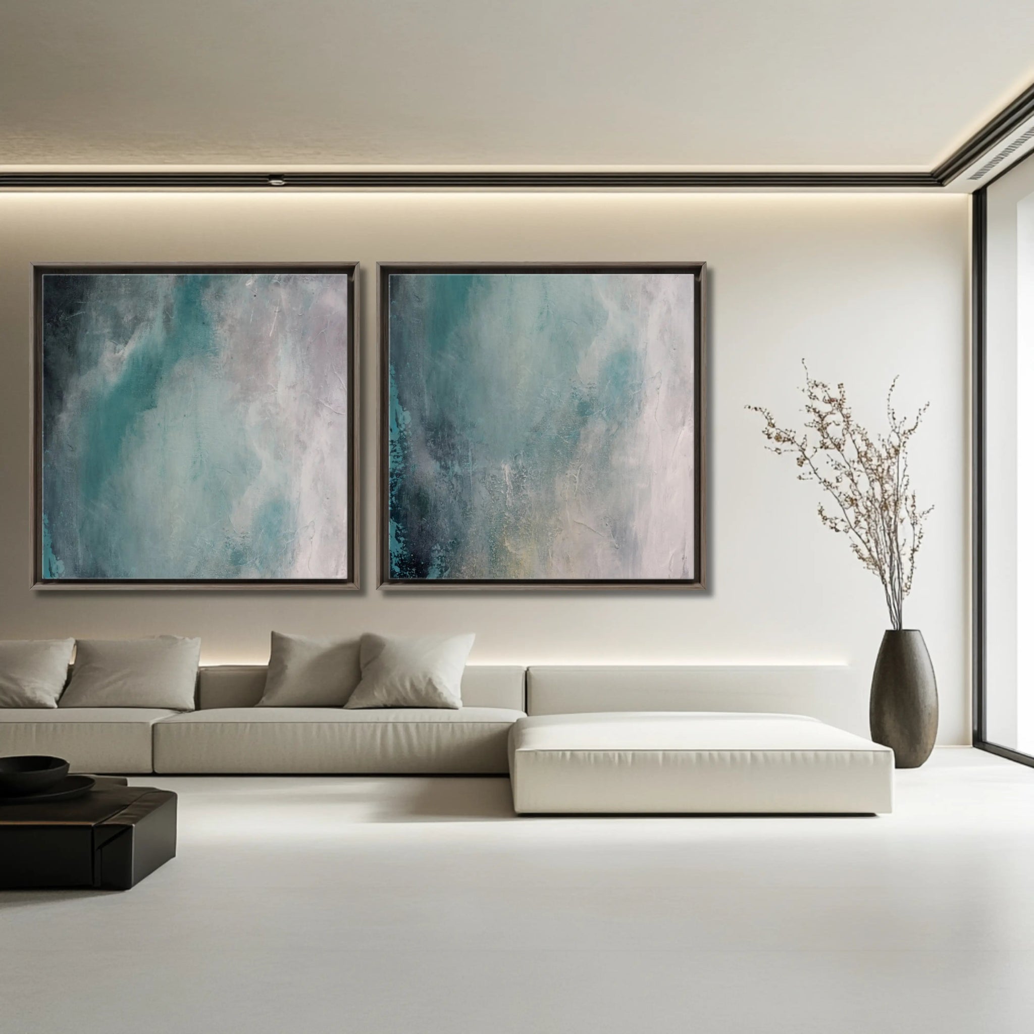 Refined Duo | Luxury Wall Art Set for Contemporary Homes - Anez Ka Arts Luxury Wall Art