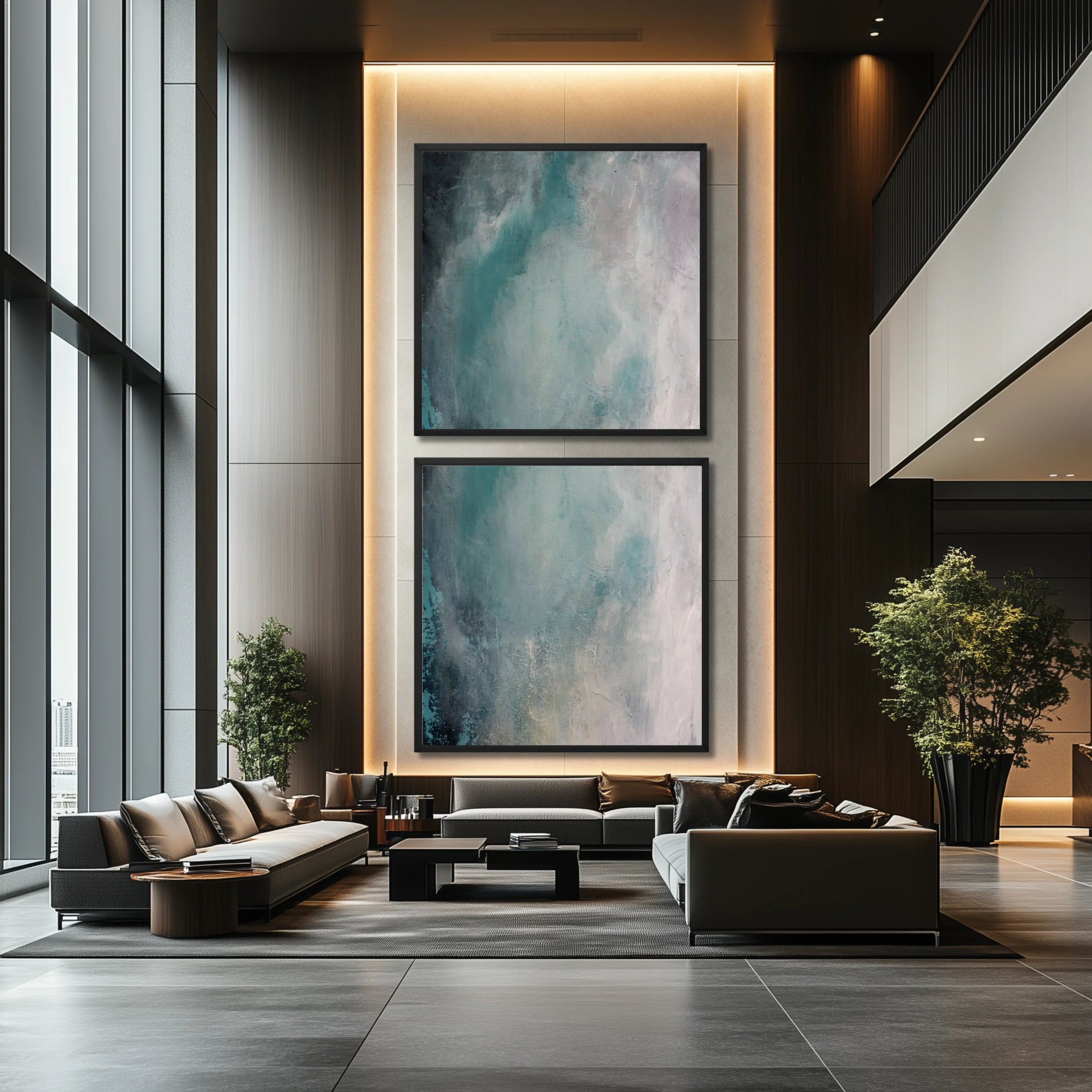 Refined Duo | Luxury Wall Art Set for Contemporary Homes - Anez Ka Arts Luxury Wall Art