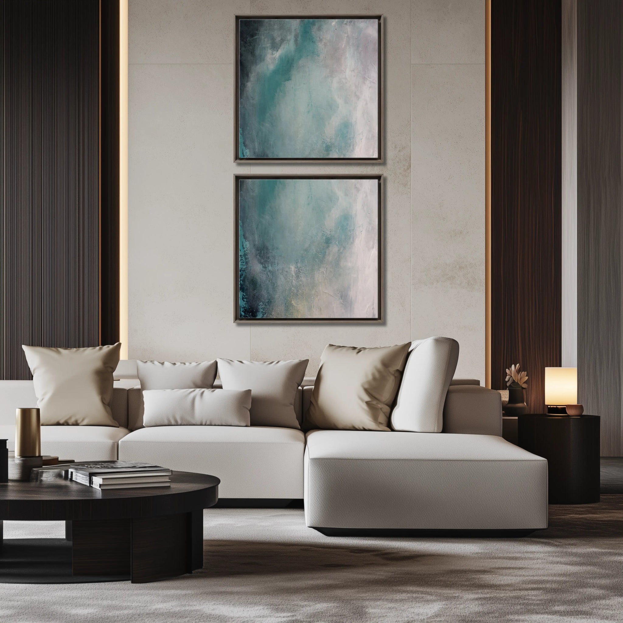 Refined Duo | Luxury Wall Art Set for Contemporary Homes - Anez Ka Arts Luxury Wall Art