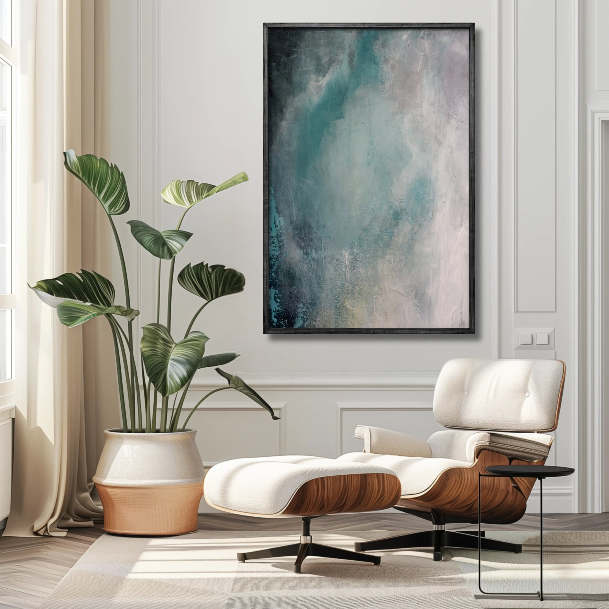 Refinement | Tranquil Framed Canvas Art - Anez Ka Arts Luxury Wall Art