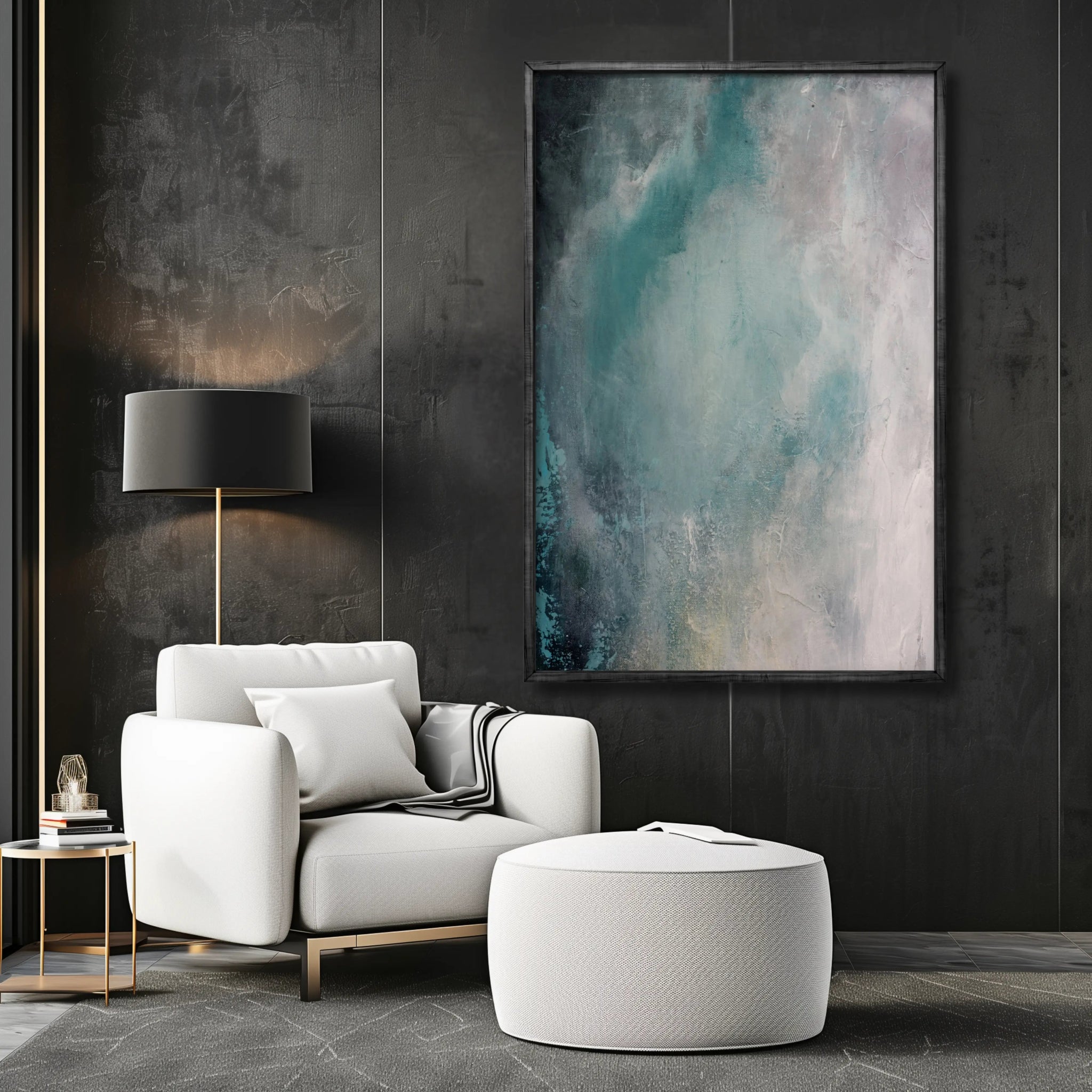 Refinement | Tranquil Framed Canvas Art - Anez Ka Arts Luxury Wall Art