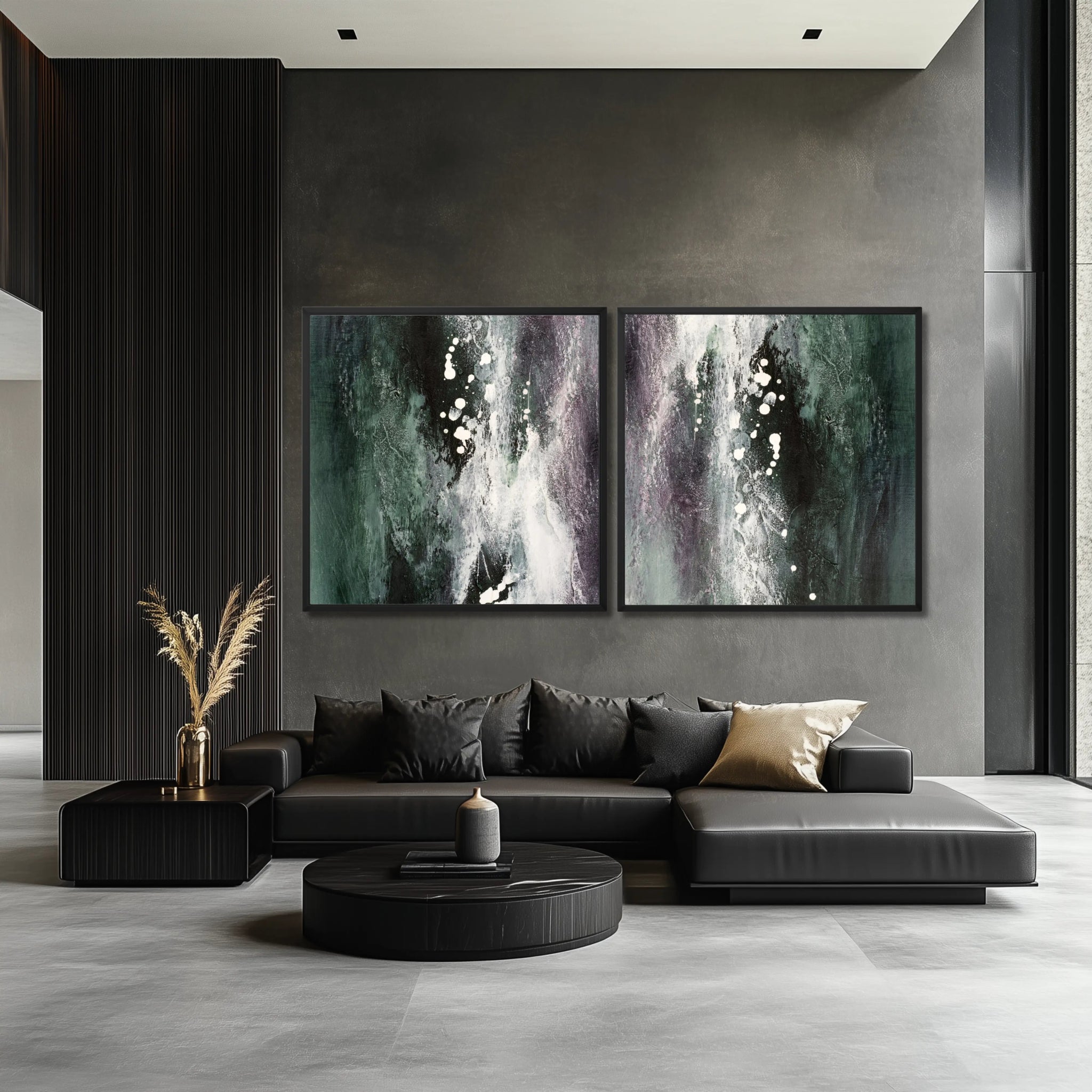 Serene Luxe Duo | Luxury Wall Art Set for Contemporary Homes - Anez Ka Arts Luxury Wall Art