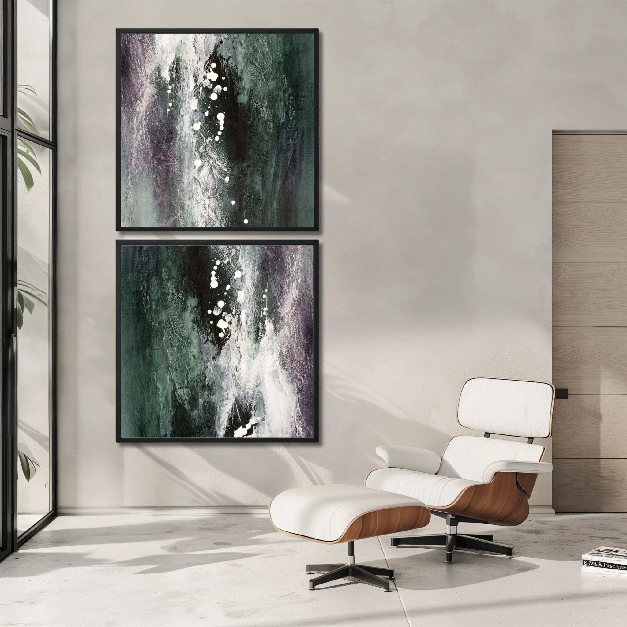 Serene Luxe Duo | Luxury Wall Art Set for Contemporary Homes - Anez Ka Arts Luxury Wall Art