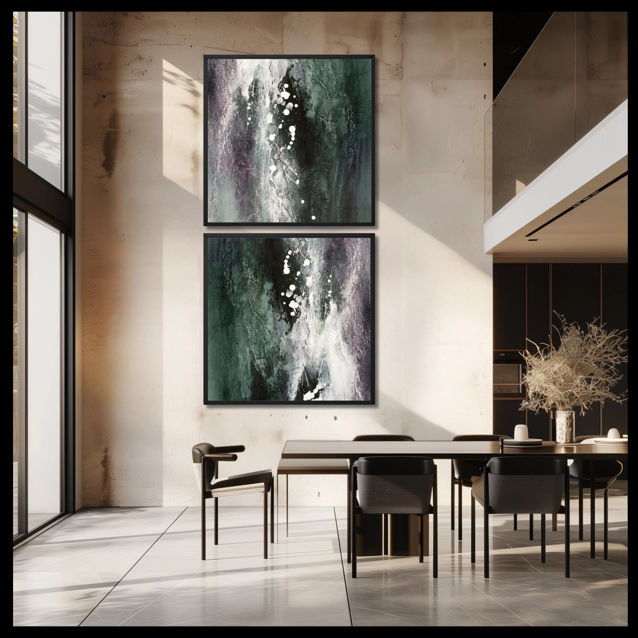 Serene Luxe Duo | Luxury Wall Art Set for Contemporary Homes - Anez Ka Arts Luxury Wall Art