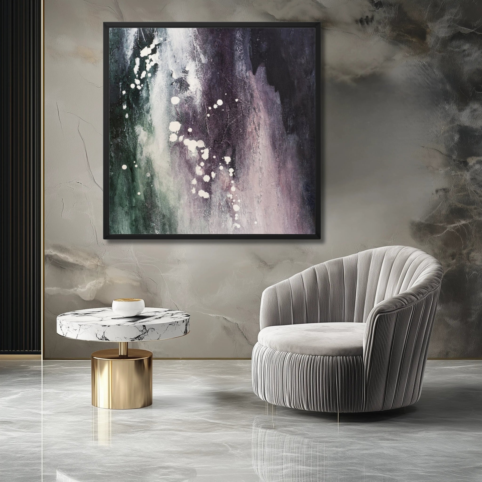 Soft Luxe | Framed Canvas Art - Anez Ka Arts Luxury Wall Art