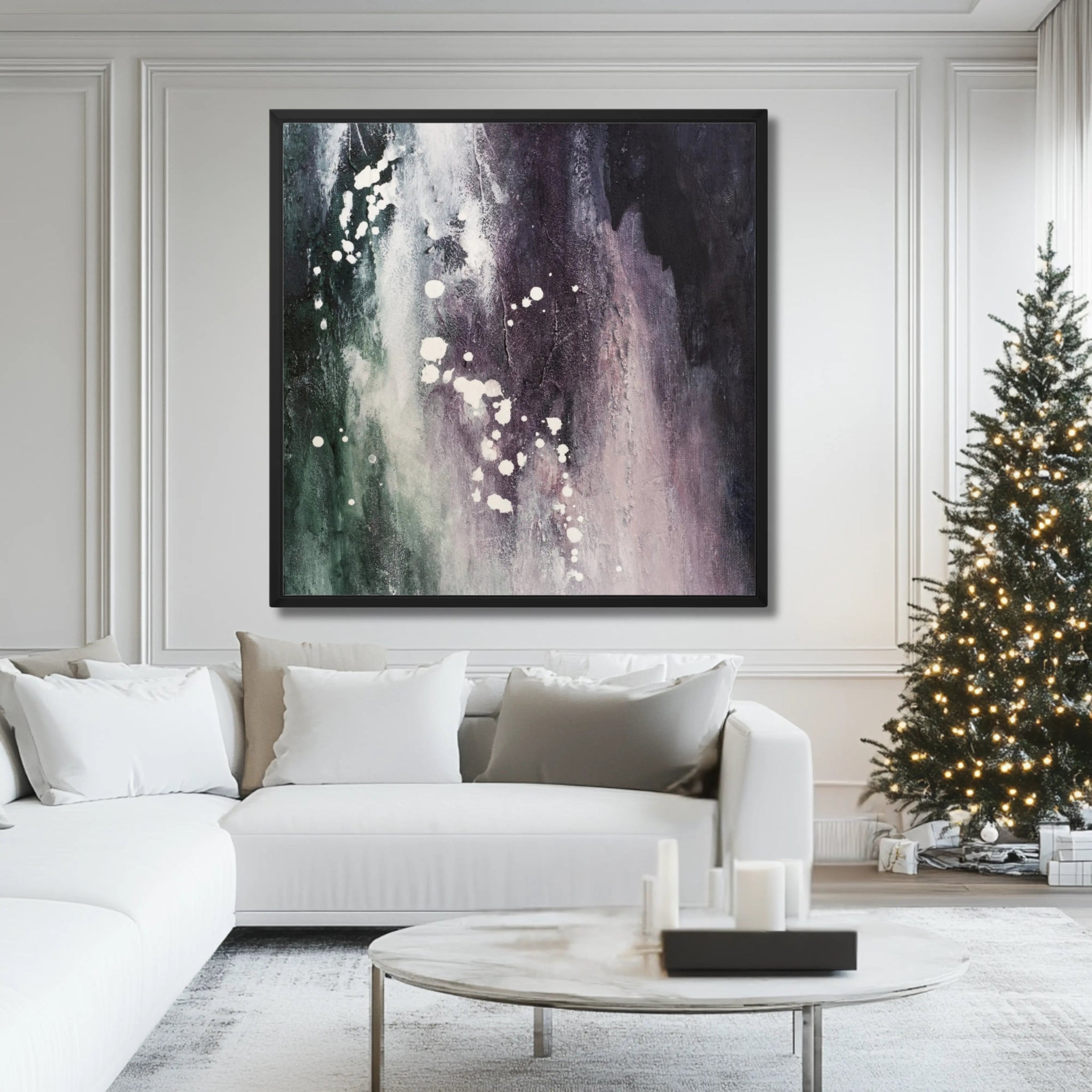 Soft Luxe | Framed Canvas Art - Anez Ka Arts Luxury Wall Art