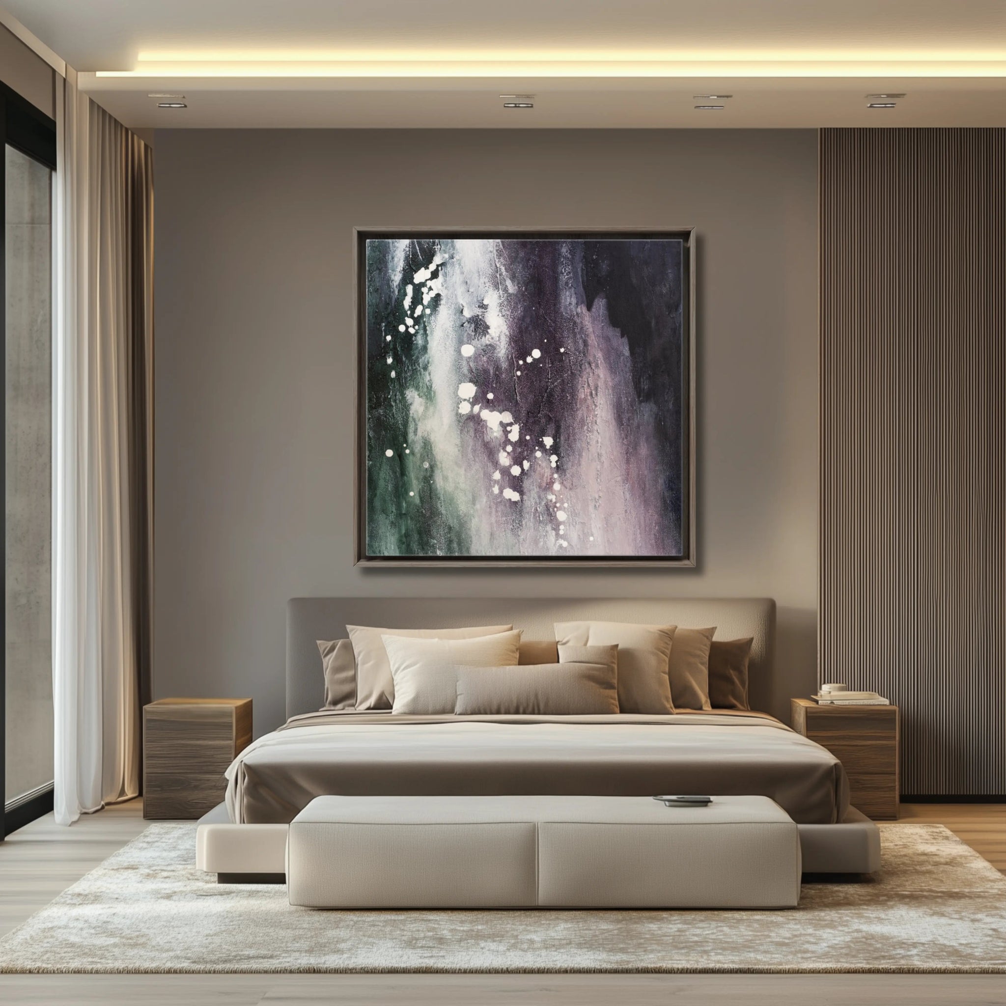 Soft Luxe | Framed Canvas Art - Anez Ka Arts Luxury Wall Art