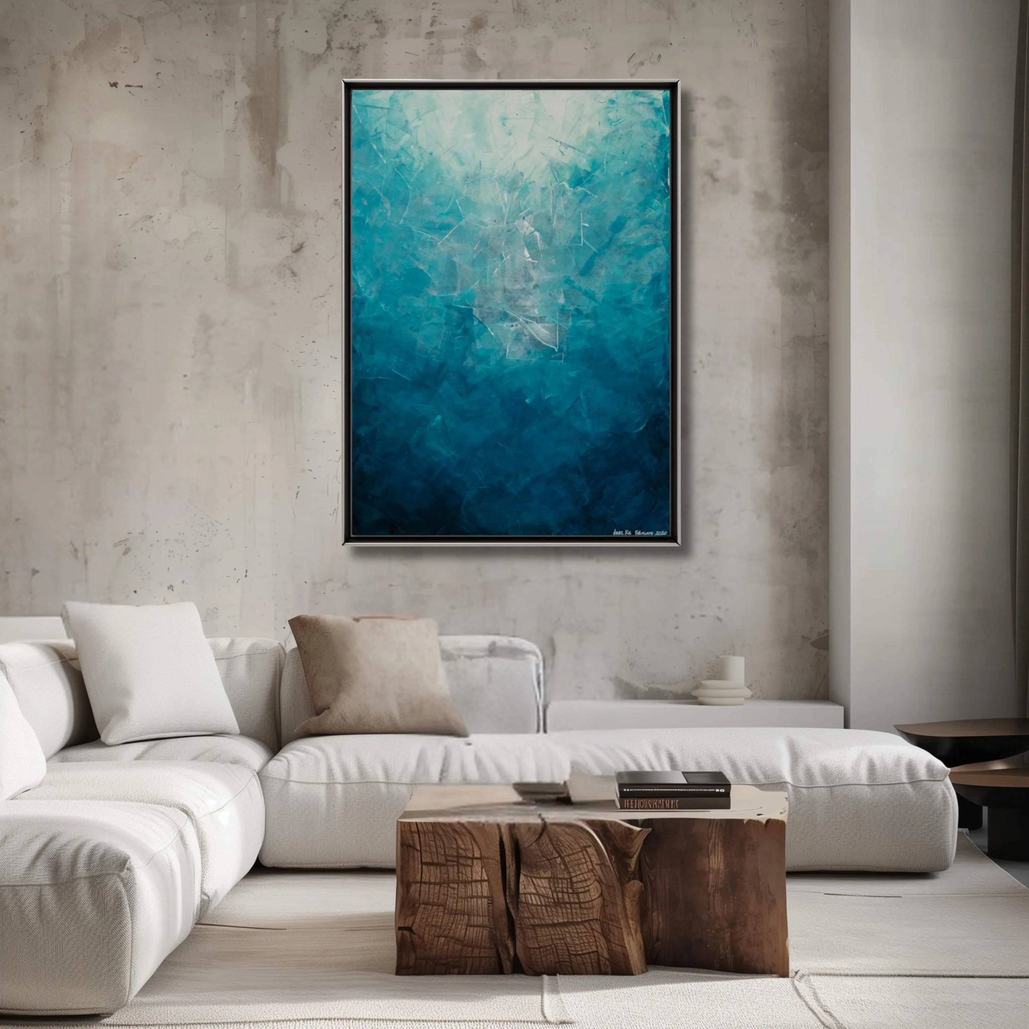 The Deep | Mesmerizing Abstract Luxury Painting - Anez Ka Arts Luxury Wall Art