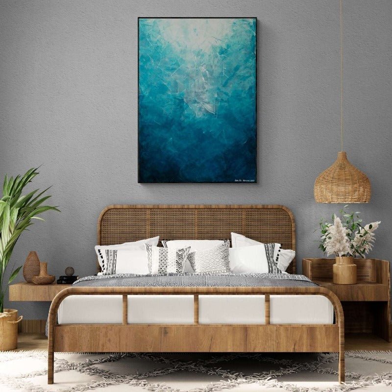 The Deep | Mesmerizing Abstract Luxury Painting - Anez Ka Arts Luxury Wall Art