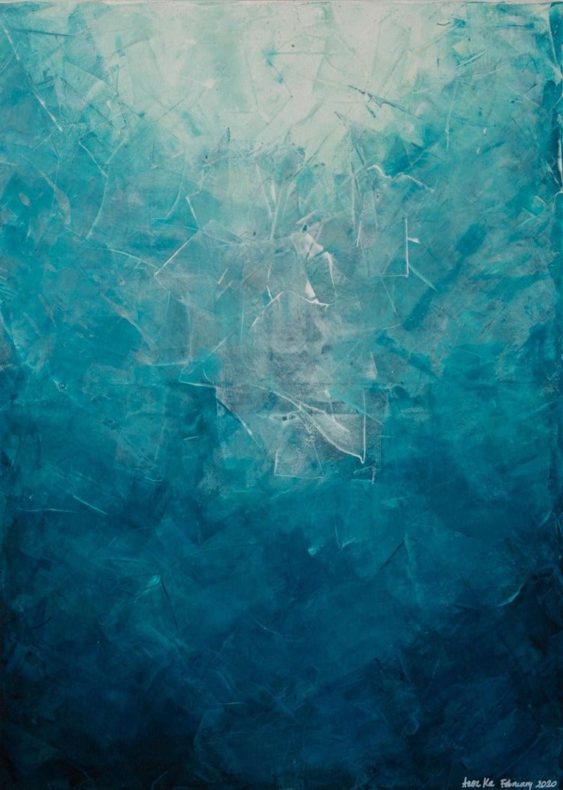 The Deep | Mesmerizing Abstract Luxury Painting - Anez Ka Arts Luxury Wall Art