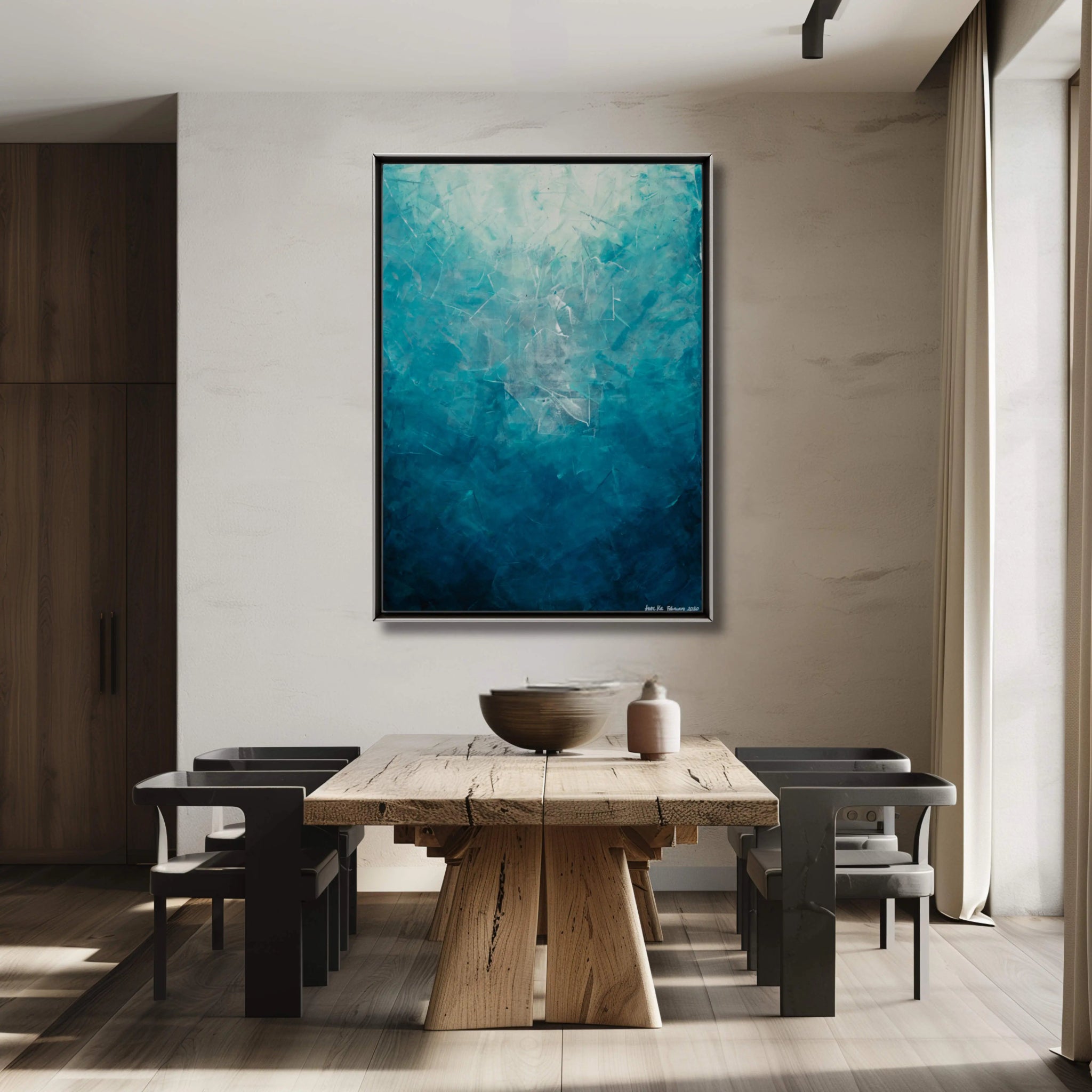 The Deep | Mesmerizing Abstract Luxury Painting - Anez Ka Arts Luxury Wall Art