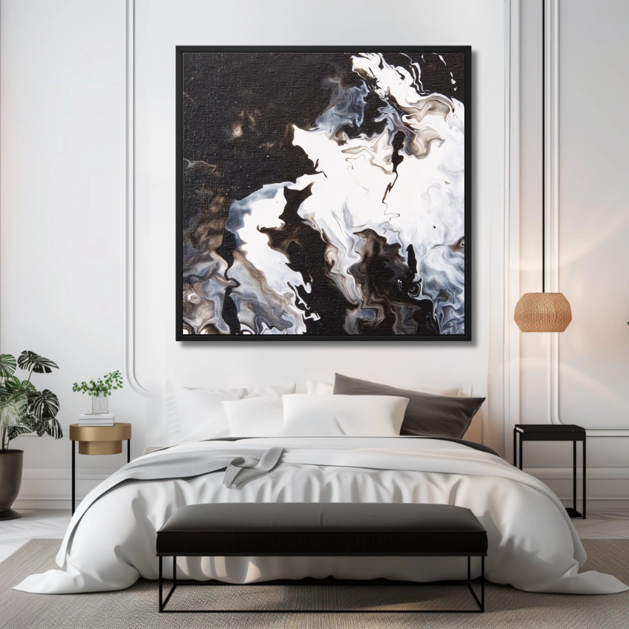 Timeless | Exclusive Canvas Wall Art in Black and White for Living room - Anez Ka Arts Luxury Wall Art