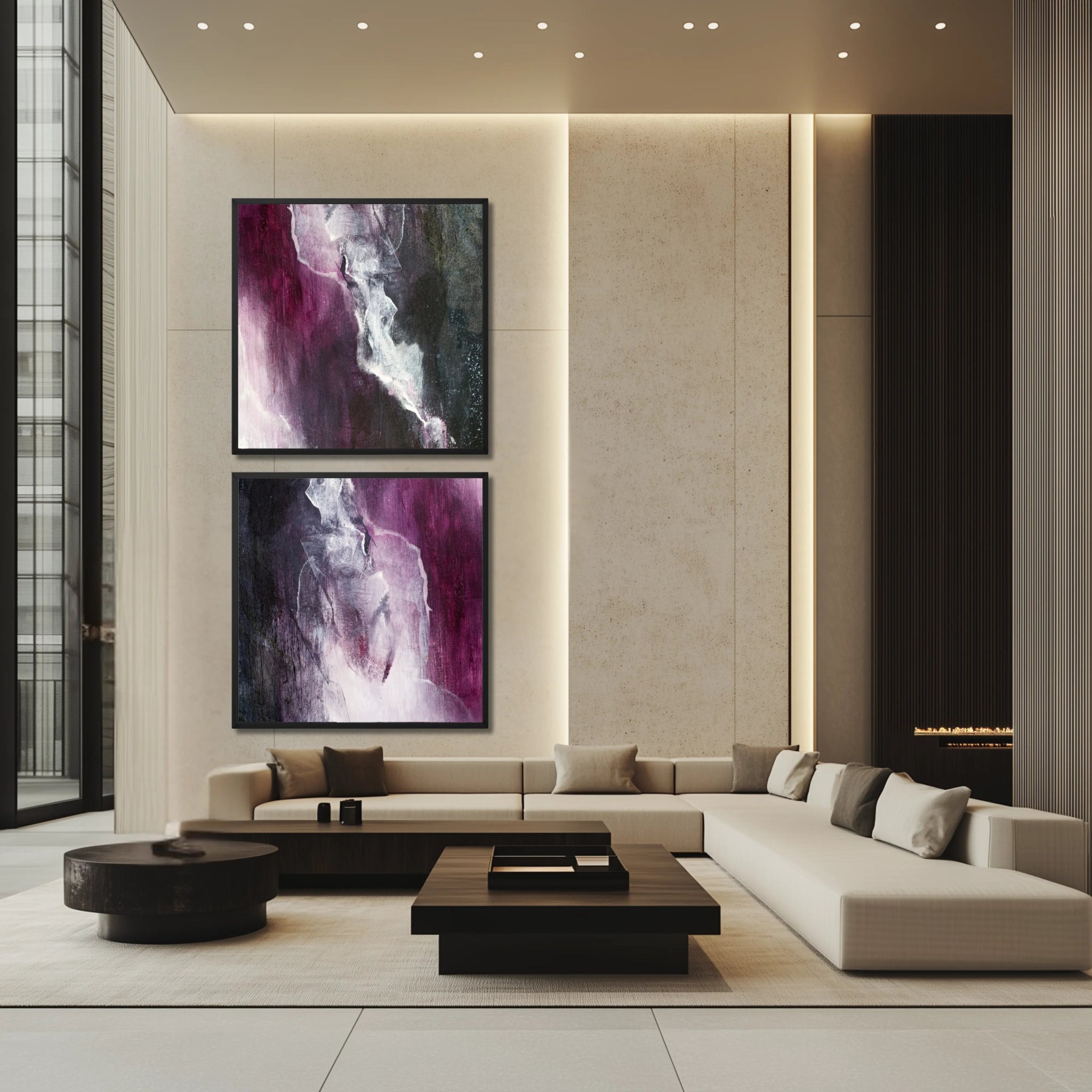 Velvet Duo | Luxury Wall Art Set for Contemporary Homes - Anez Ka Arts Luxury Wall Art