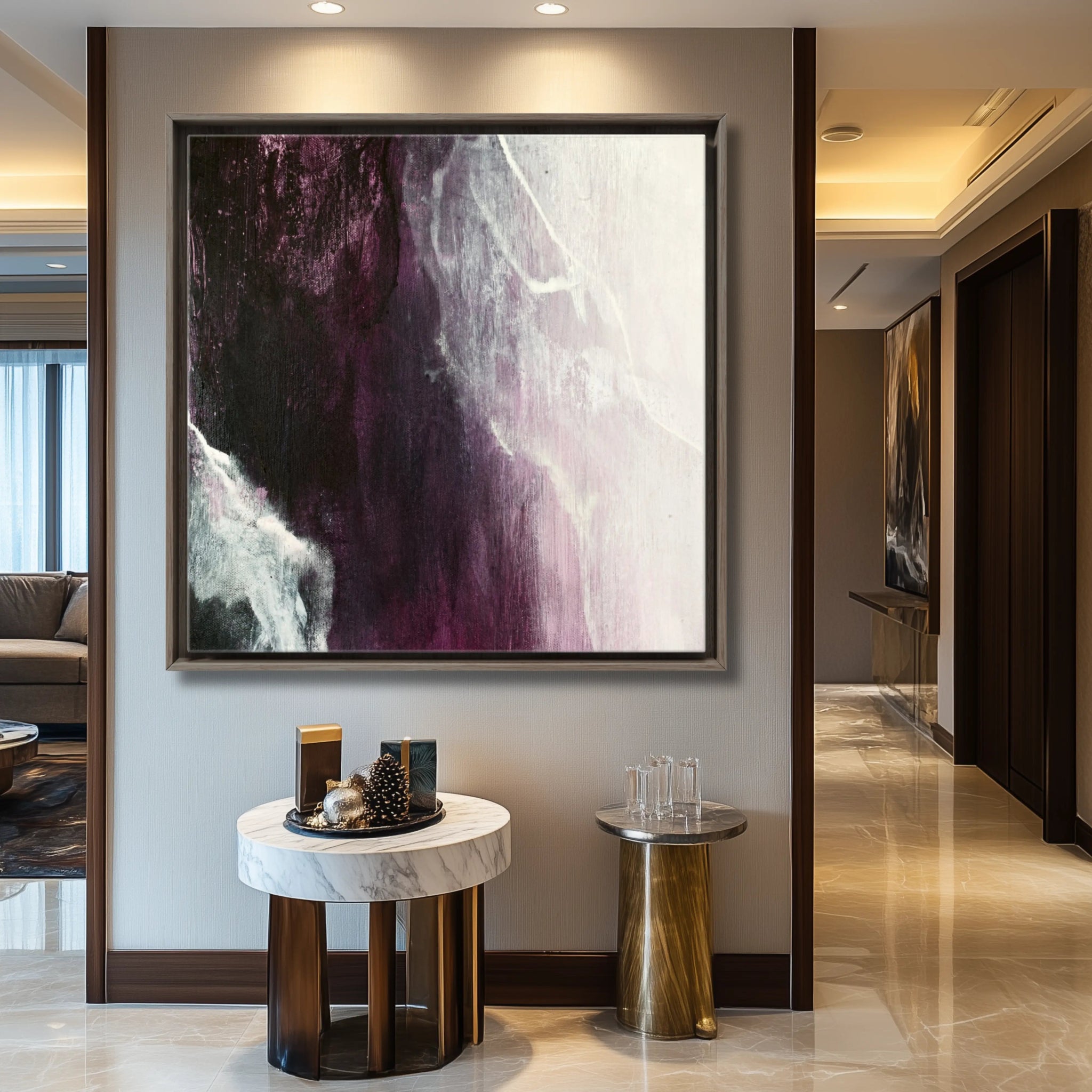 Velvet Glamour | Framed Canvas Art - Anez Ka Arts Luxury Wall Art