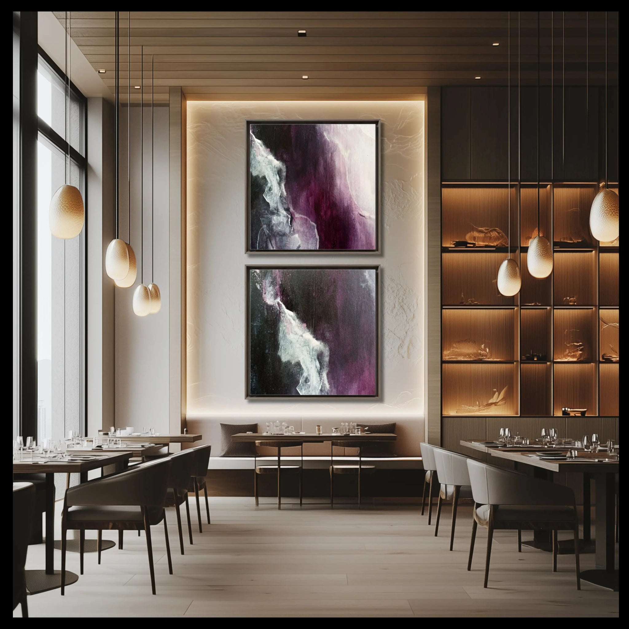 Velvet Serenity | Luxury Wall Art Set for Contemporary Homes - Anez Ka Arts Luxury Wall Art