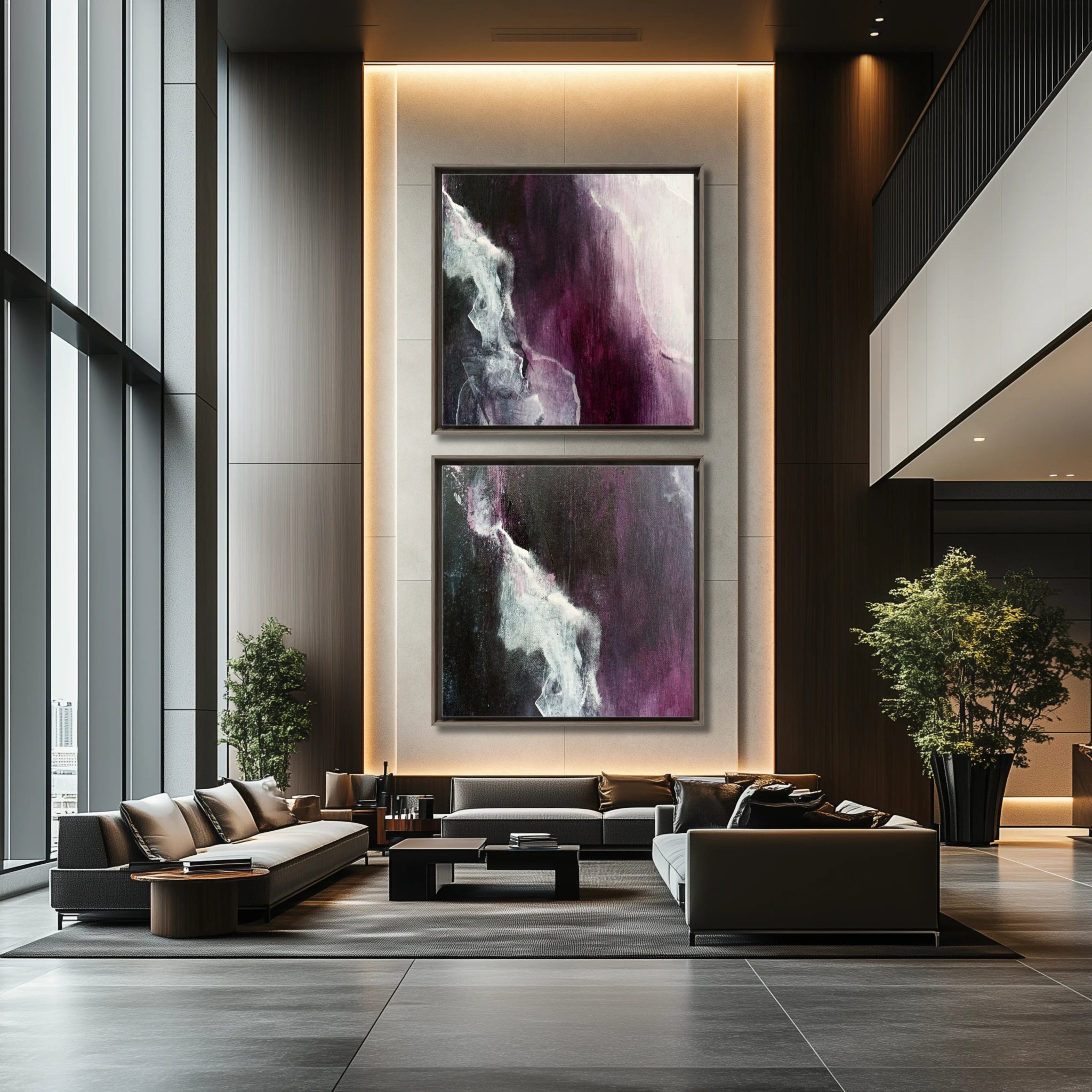 Velvet Serenity | Luxury Wall Art Set for Contemporary Homes - Anez Ka Arts Luxury Wall Art