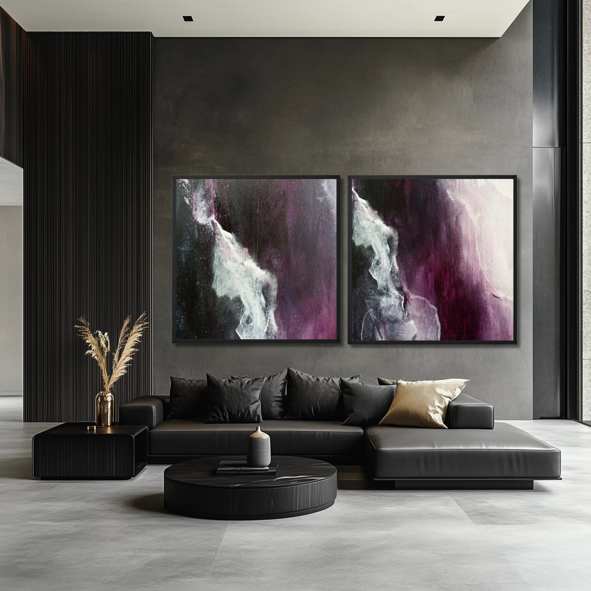 Velvet Serenity | Luxury Wall Art Set for Contemporary Homes - Anez Ka Arts Luxury Wall Art