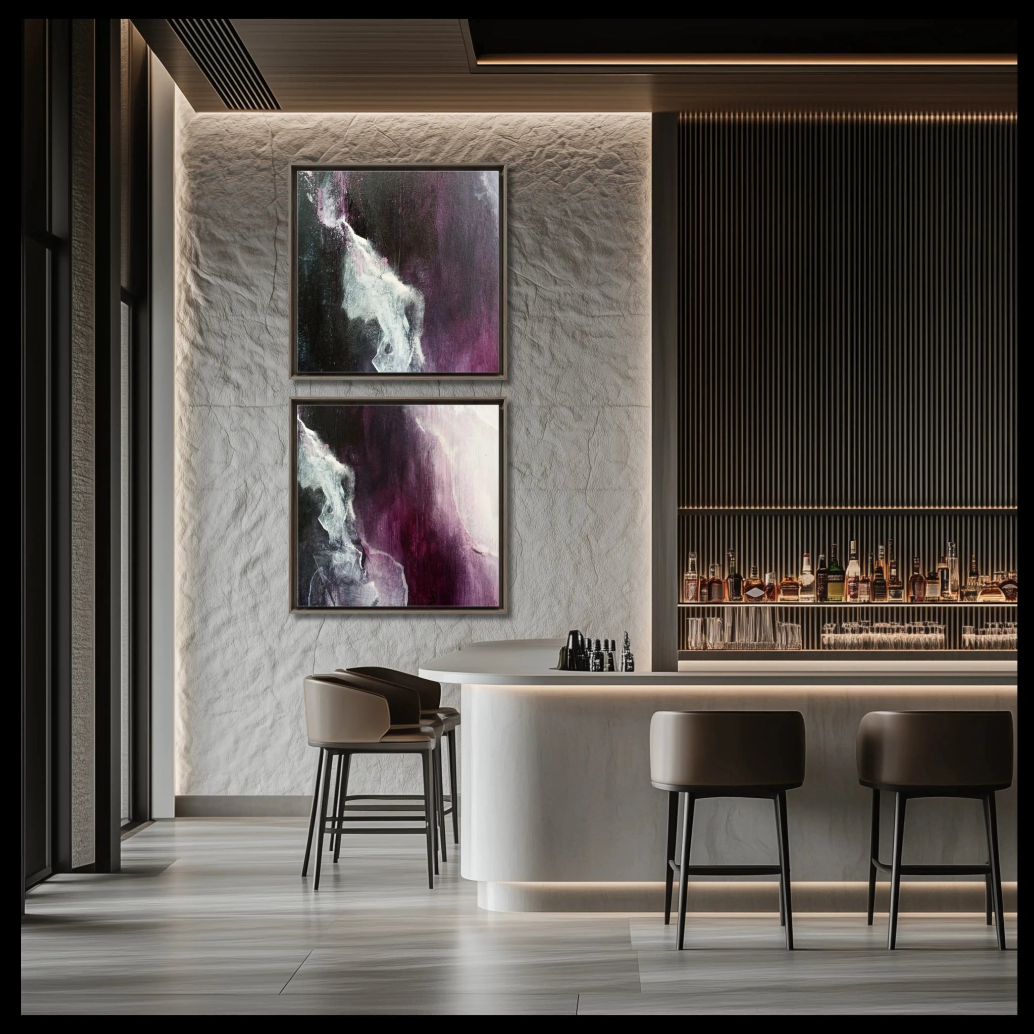 Velvet Serenity | Luxury Wall Art Set for Contemporary Homes - Anez Ka Arts Luxury Wall Art