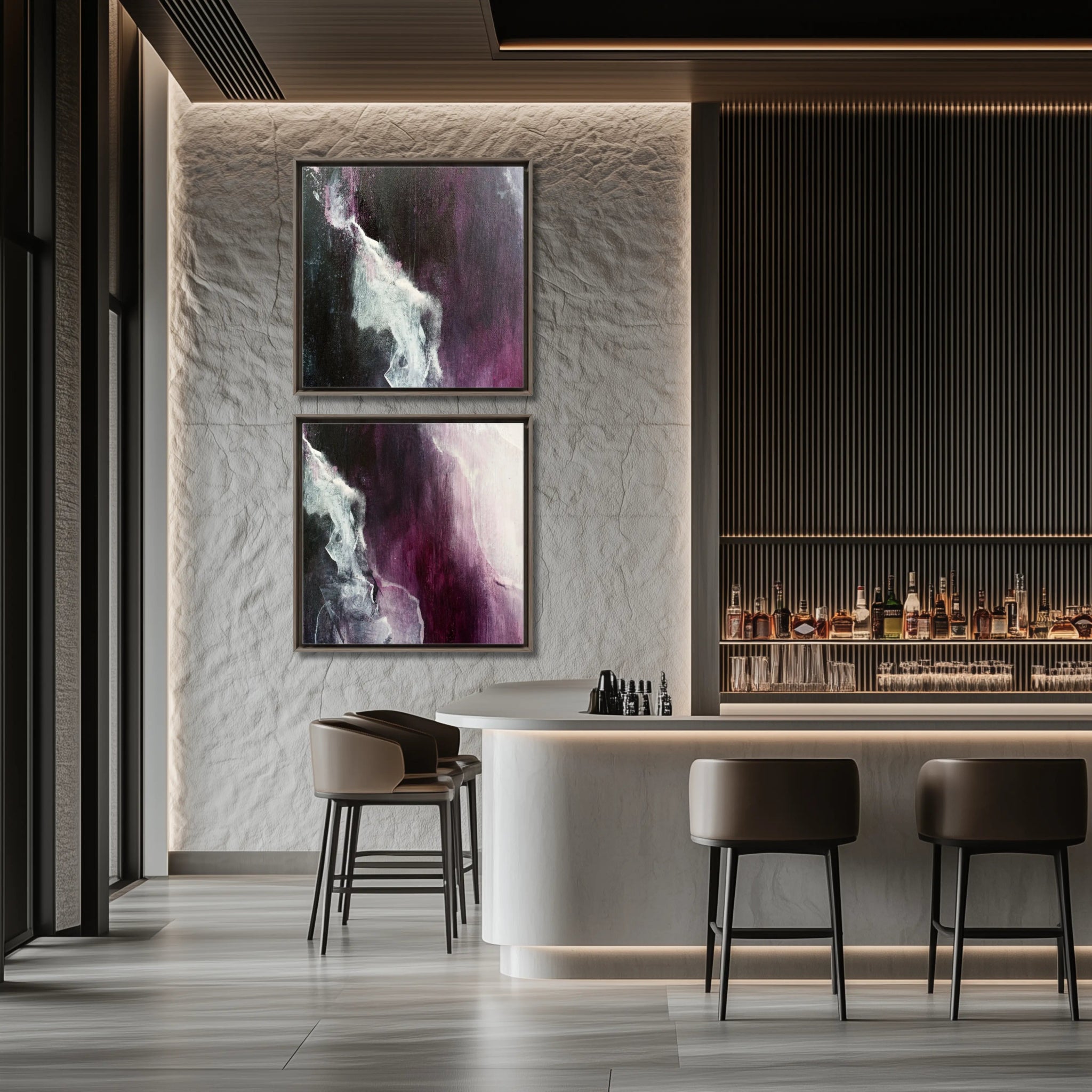 Velvet Serenity | Luxury Wall Art Set for Contemporary Homes - Anez Ka Arts Luxury Wall Art