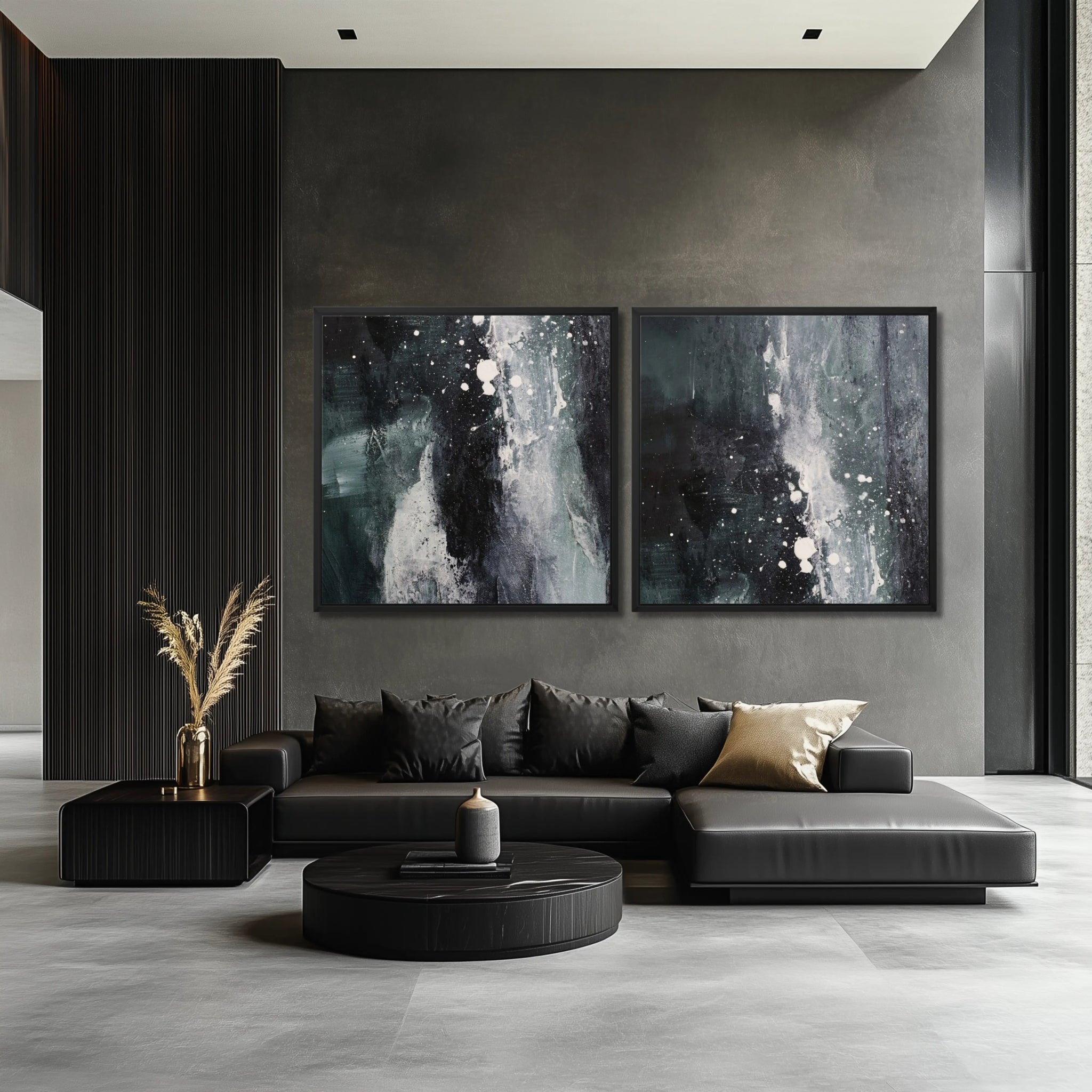 Whispers in the Dark Duo | Luxury Wall Art Set for Contemporary Homes - Anez Ka Arts Luxury Wall Art