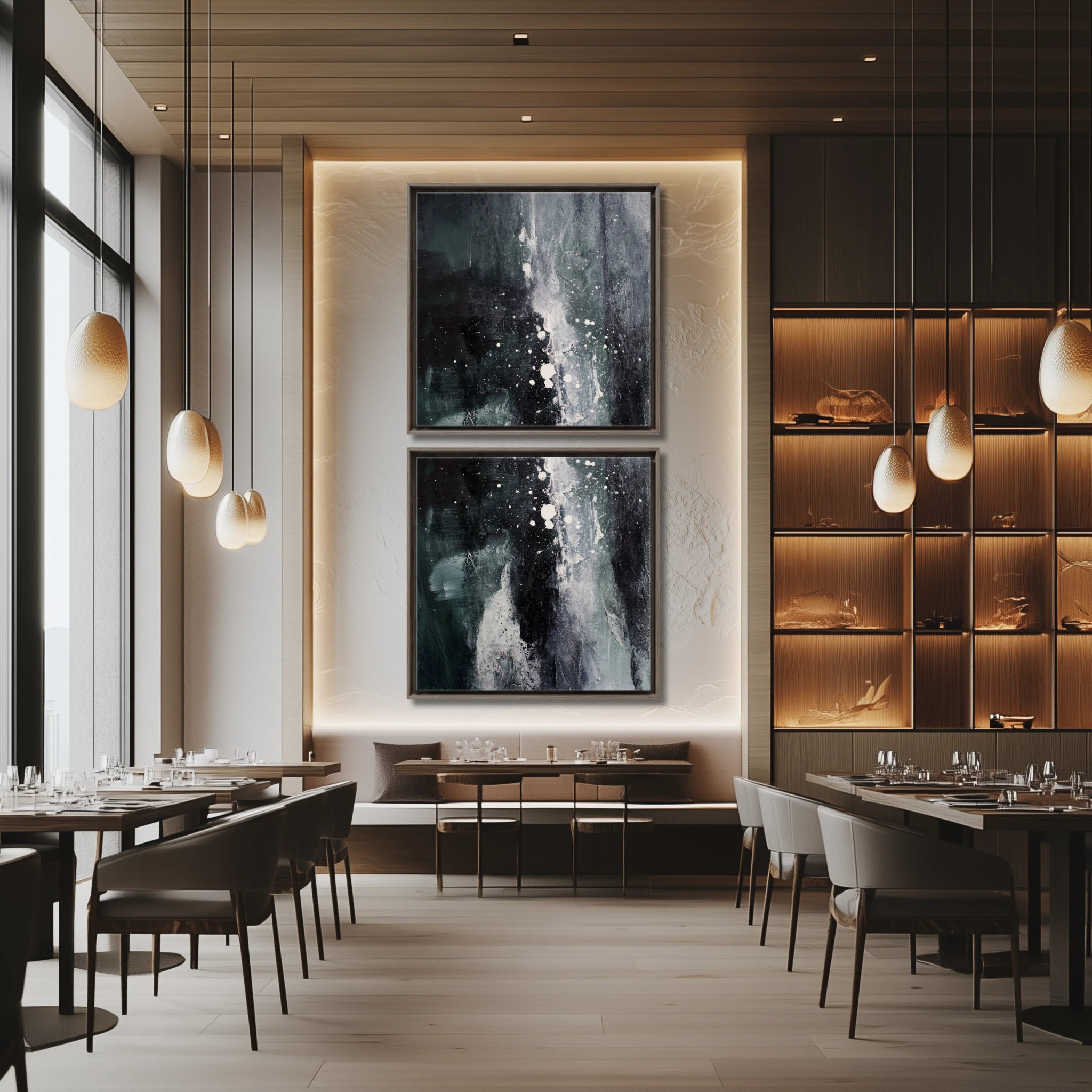 Whispers in the Dark Duo | Luxury Wall Art Set for Contemporary Homes - Anez Ka Arts Luxury Wall Art